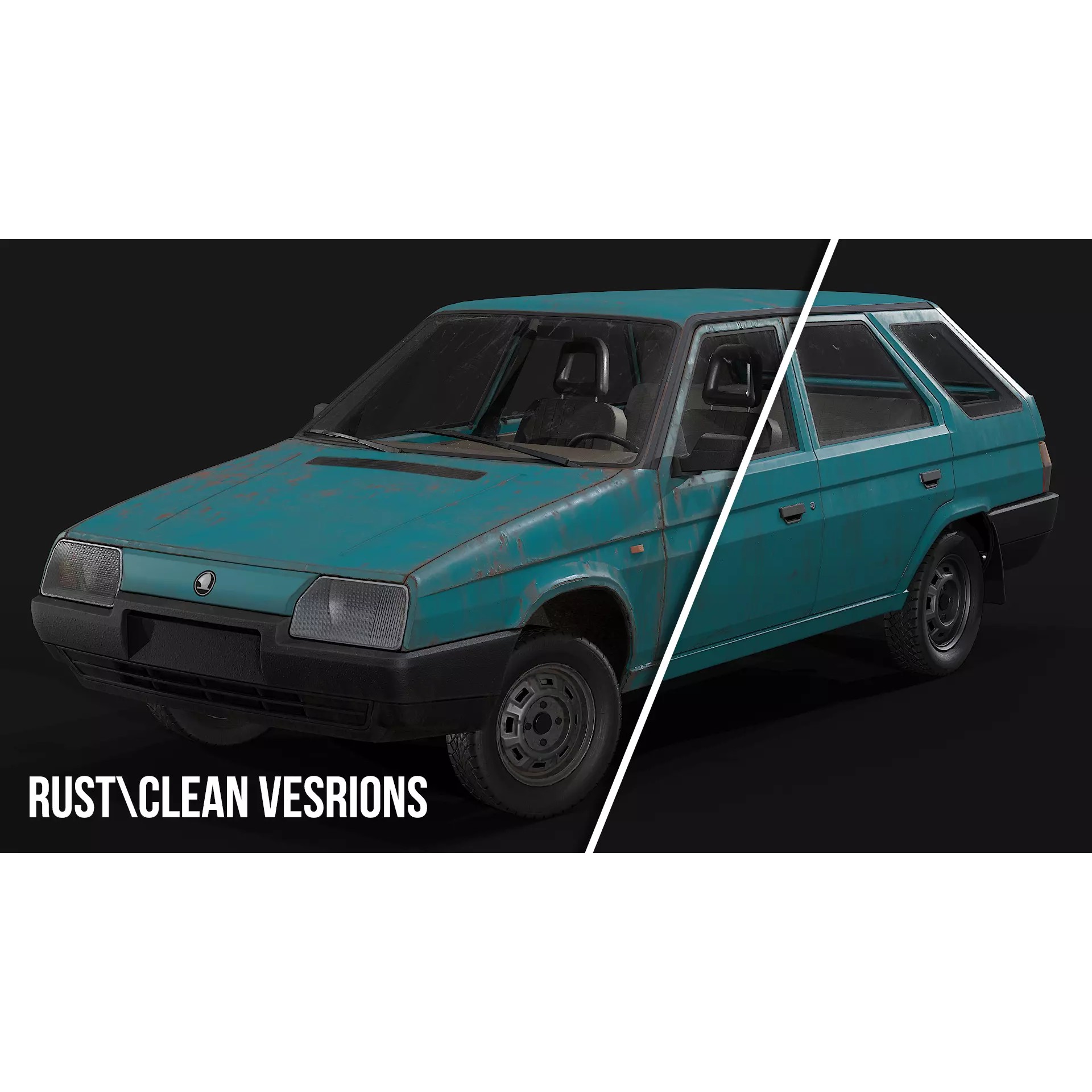 Skoda Forman - Low-Poly Game-Ready 3D Model - View 24