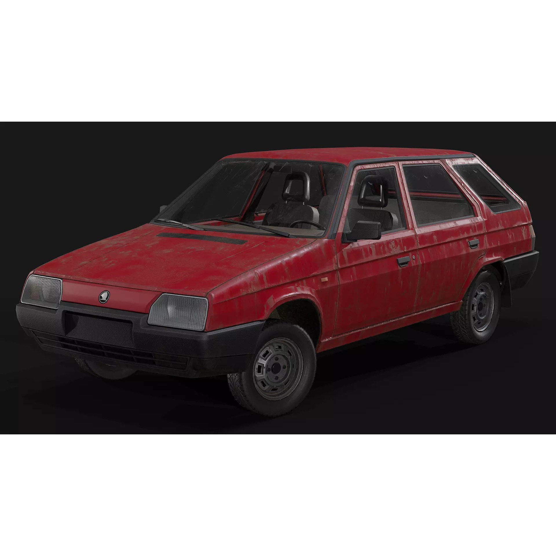 Skoda Forman - Low-Poly Game-Ready 3D Model - View 3