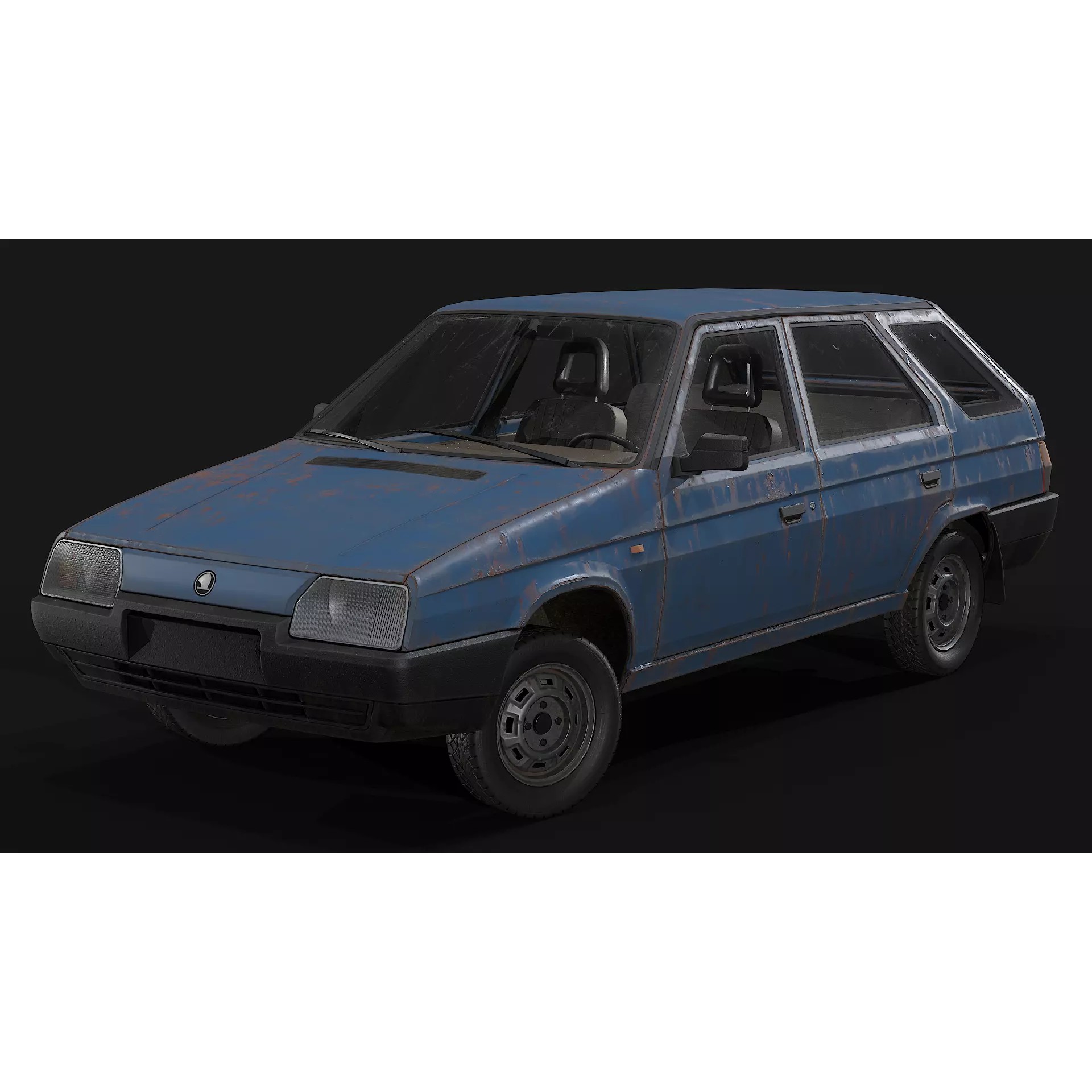 Skoda Forman - Low-Poly Game-Ready 3D Model - View 4