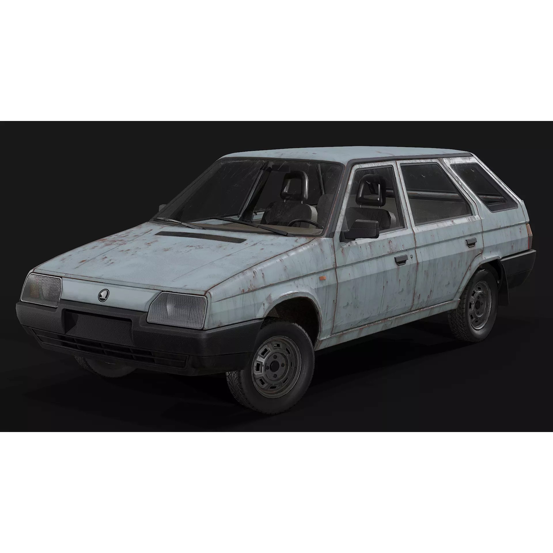 Skoda Forman - Low-Poly Game-Ready 3D Model - View 6