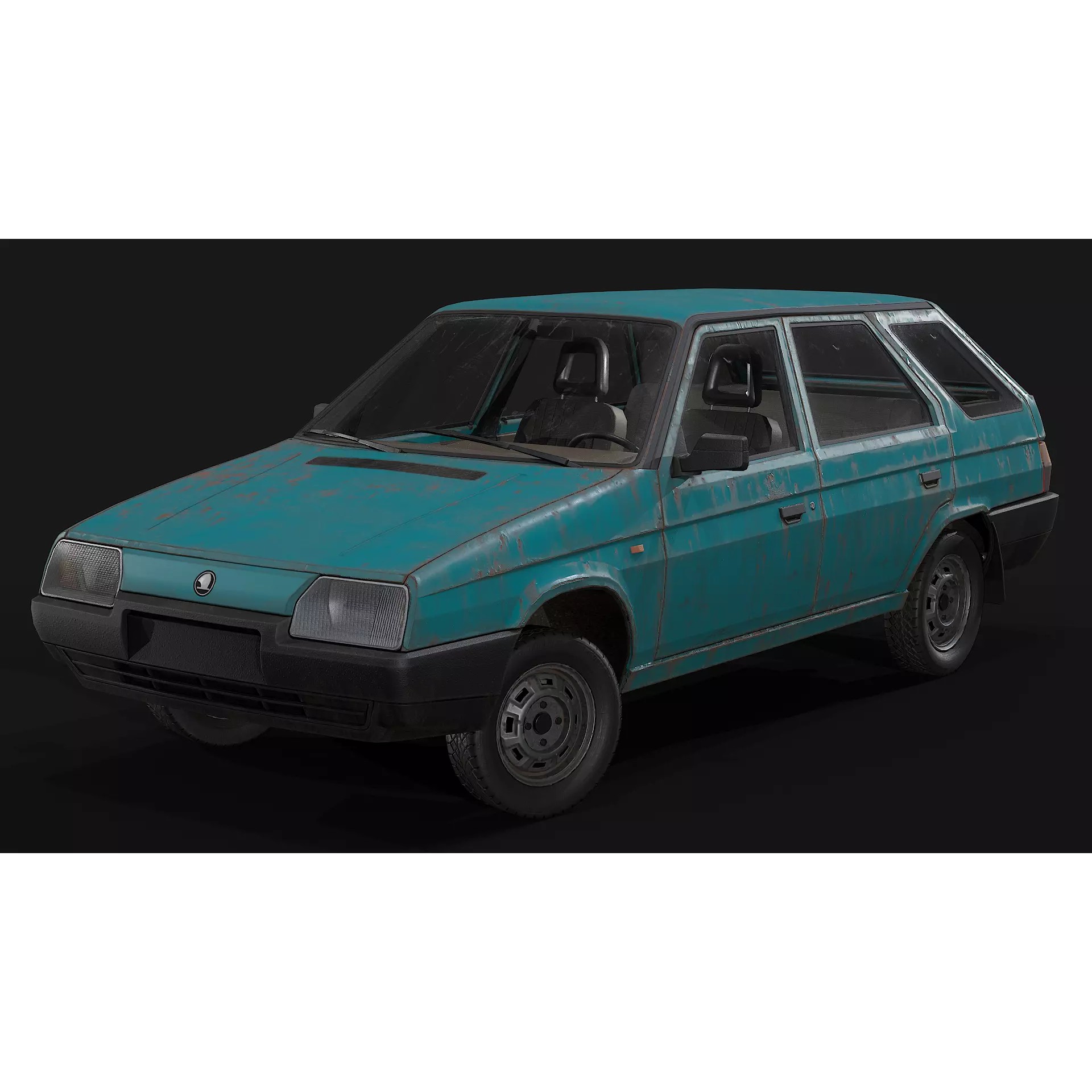 Skoda Forman - Low-Poly Game-Ready 3D Model - View 7