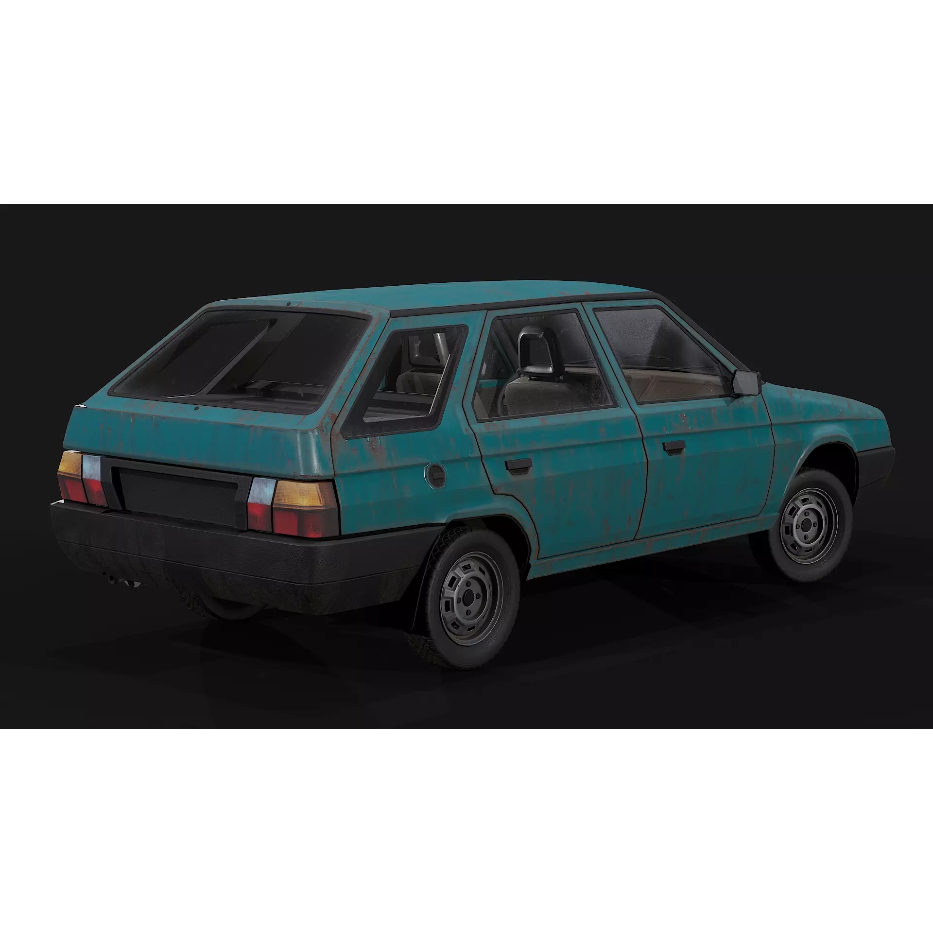 Skoda Forman - Low-Poly Game-Ready 3D Model - View 8