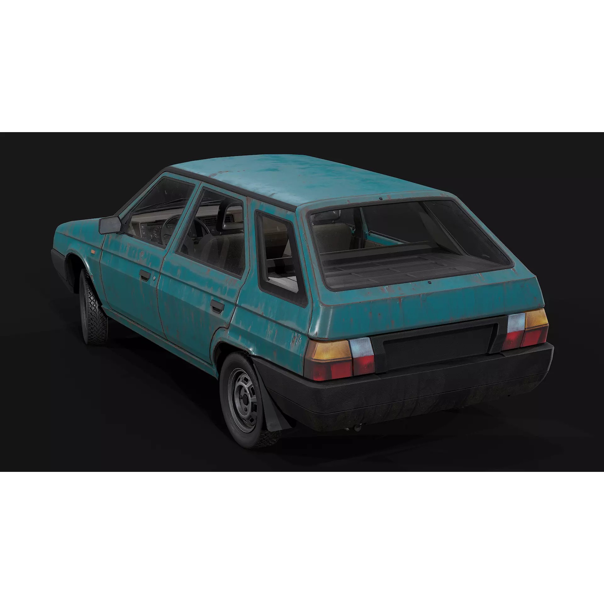 Skoda Forman - Low-Poly Game-Ready 3D Model - View 9