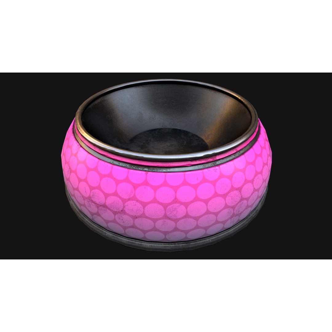 Pet Food Bowl 3D Model – Low Poly Game Ready Asset, FBX & Blender - View 17