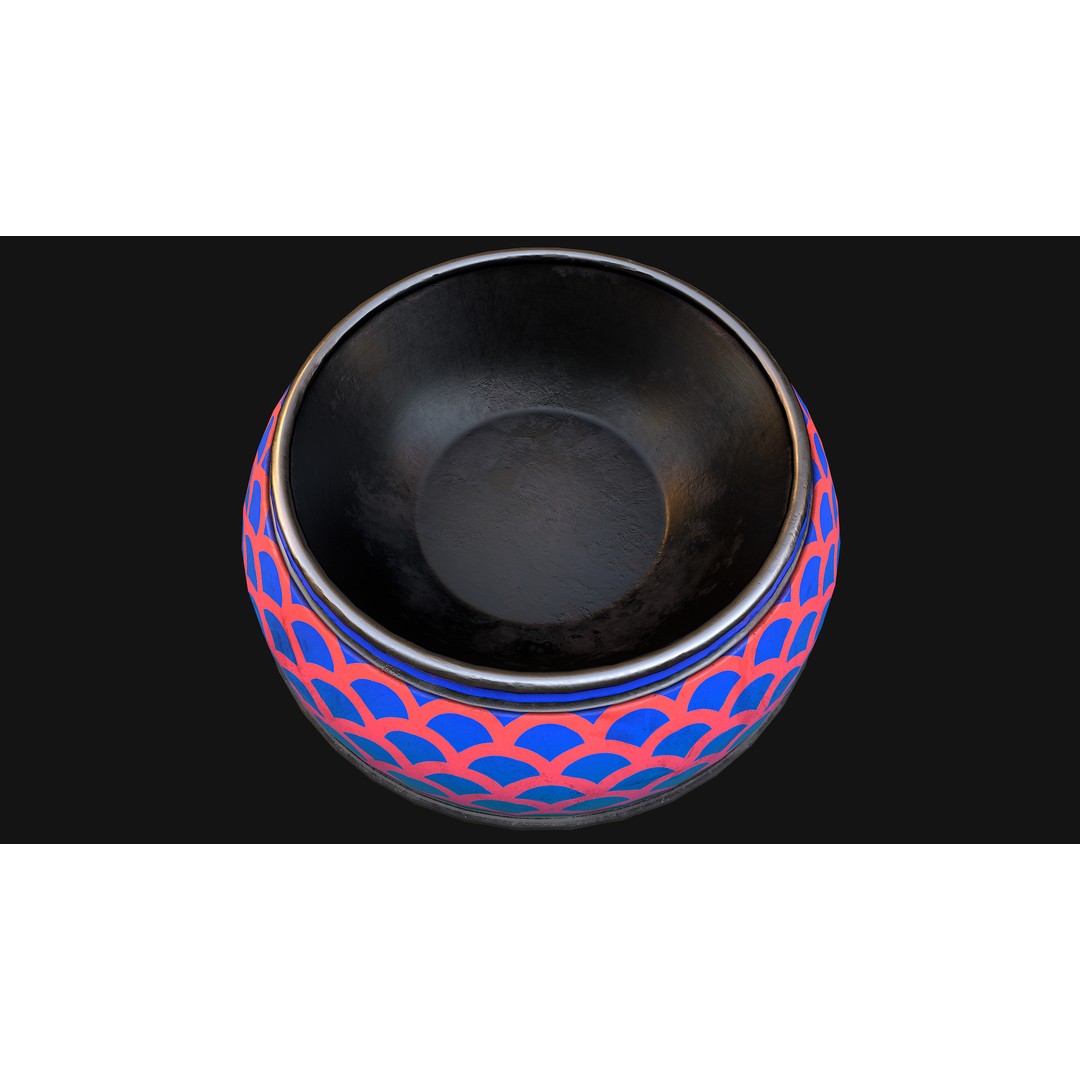 Pet Food Bowl 3D Model – Low Poly Game Ready Asset, FBX & Blender - View 19