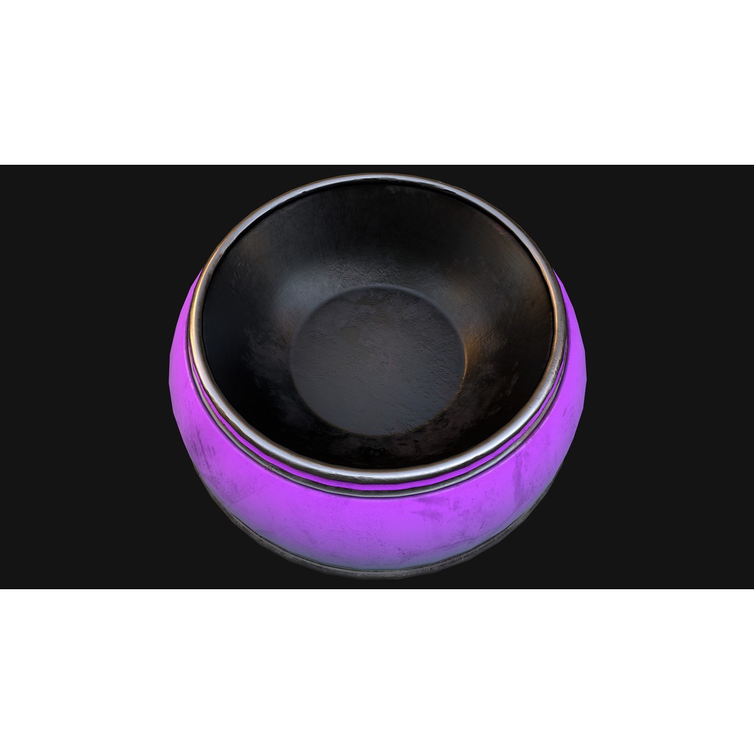Pet Food Bowl 3D Model – Low Poly Game Ready Asset, FBX & Blender - View 20