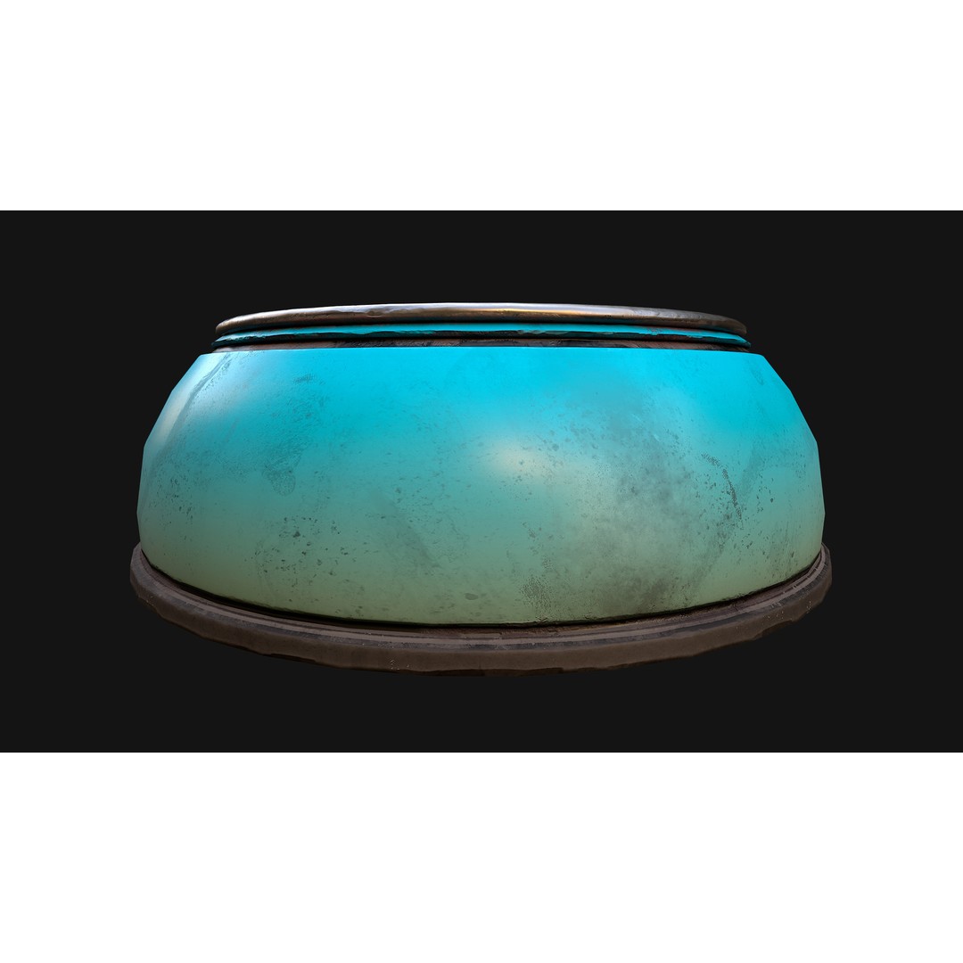 Pet Food Bowl 3D Model – Low Poly Game Ready Asset, FBX & Blender - View 26