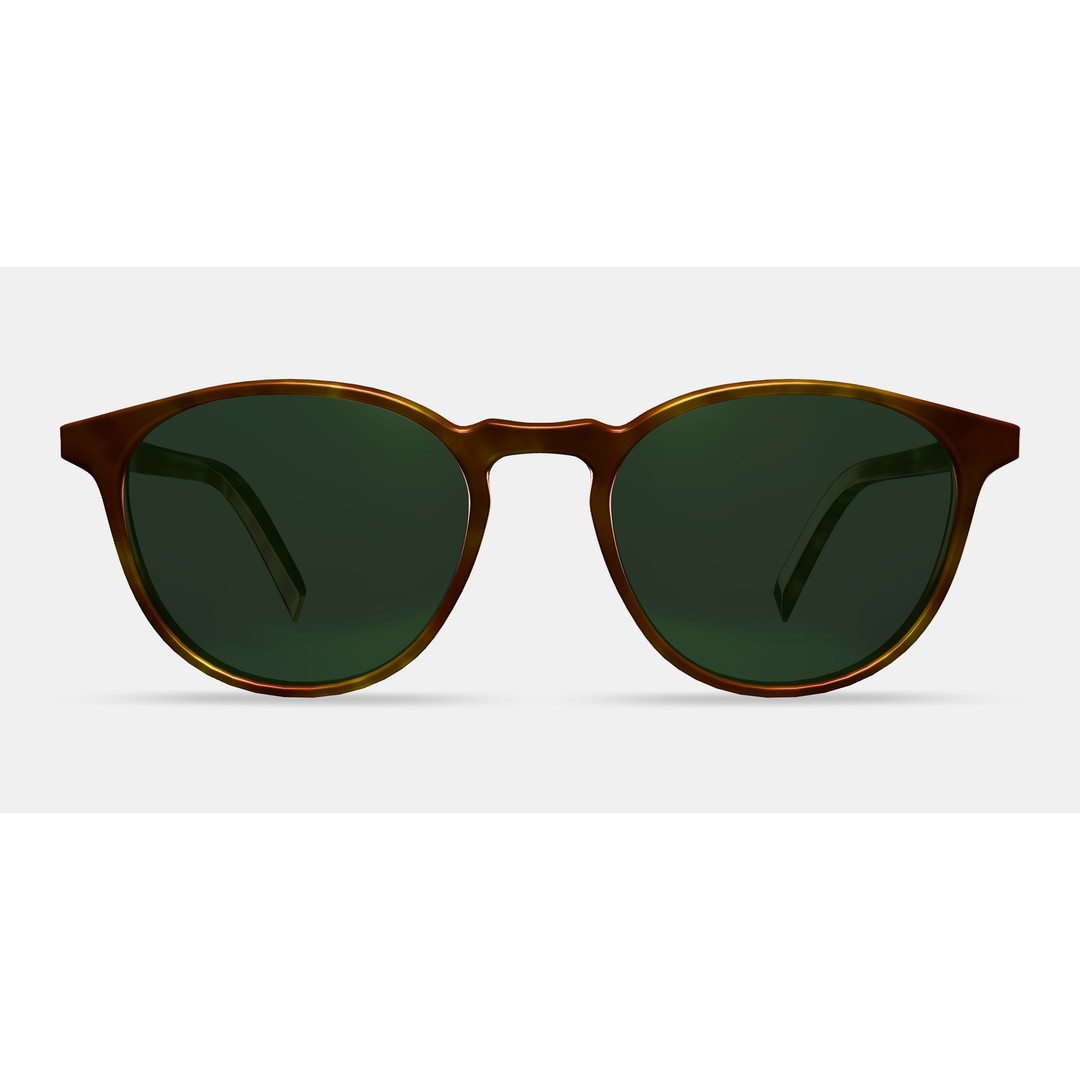 Butler Sunglasses 3D Model – Low Poly Butterscotch Tortoise Asset - View 12