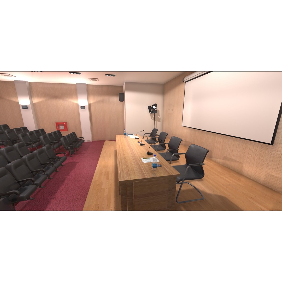 Conference Room 3D Model – Low Poly Interior Asset for Unity