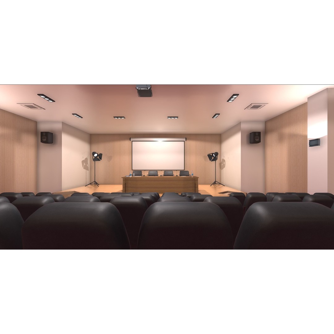 Conference Room 3D Model – Low Poly Interior Asset for Unity - View 12