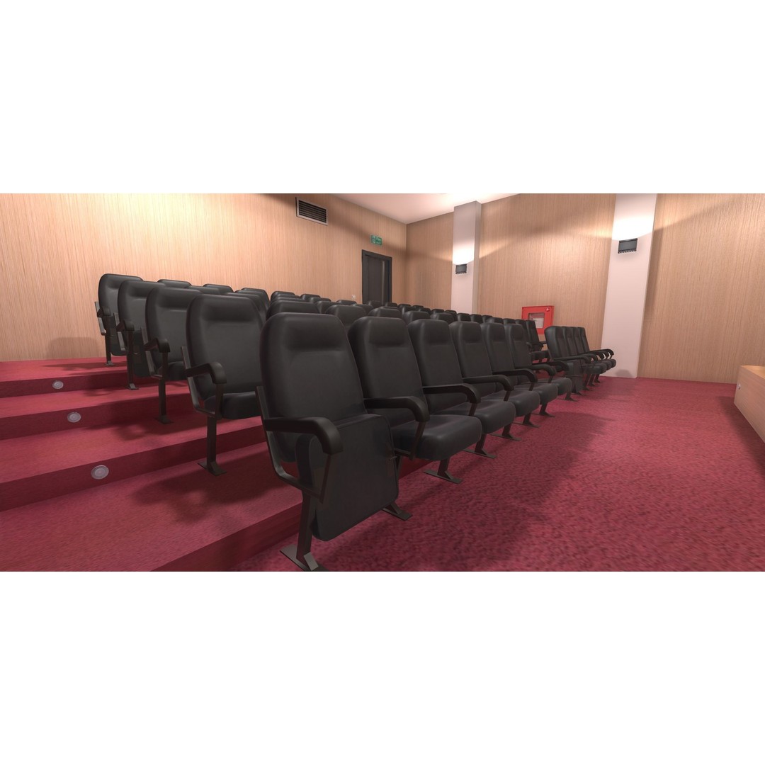 Conference Room 3D Model – Low Poly Interior Asset for Unity - View 6