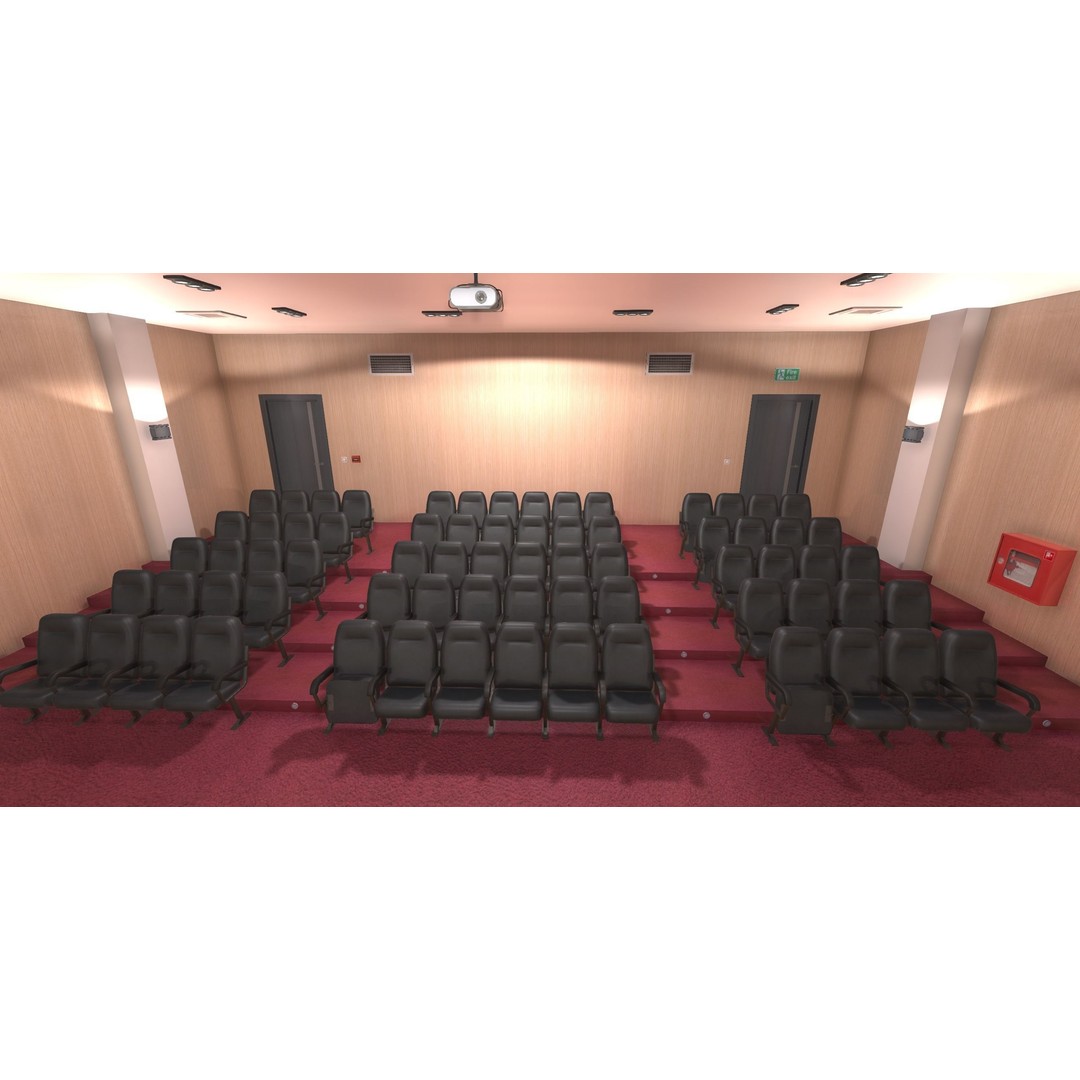 Conference Room 3D Model – Low Poly Interior Asset for Unity - View 7