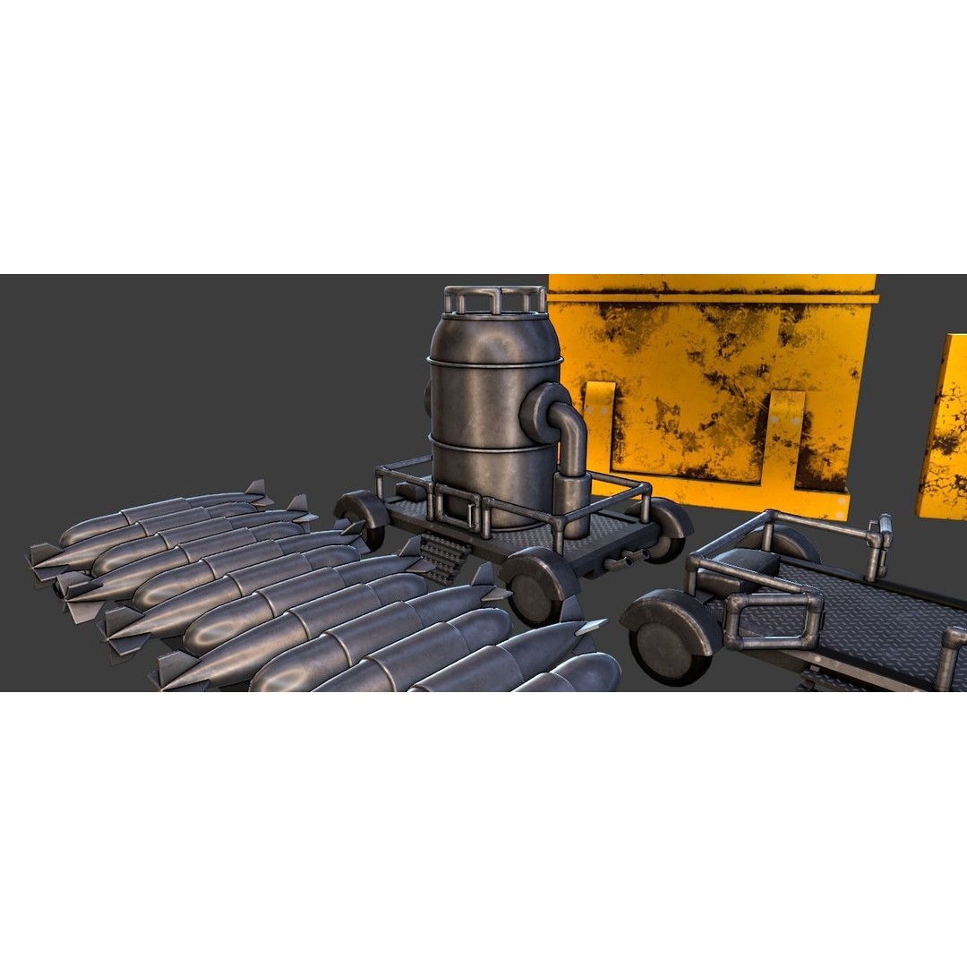 Storage Built 3D Model – Low Poly Architectural Asset, FBX, OBJ - View 10