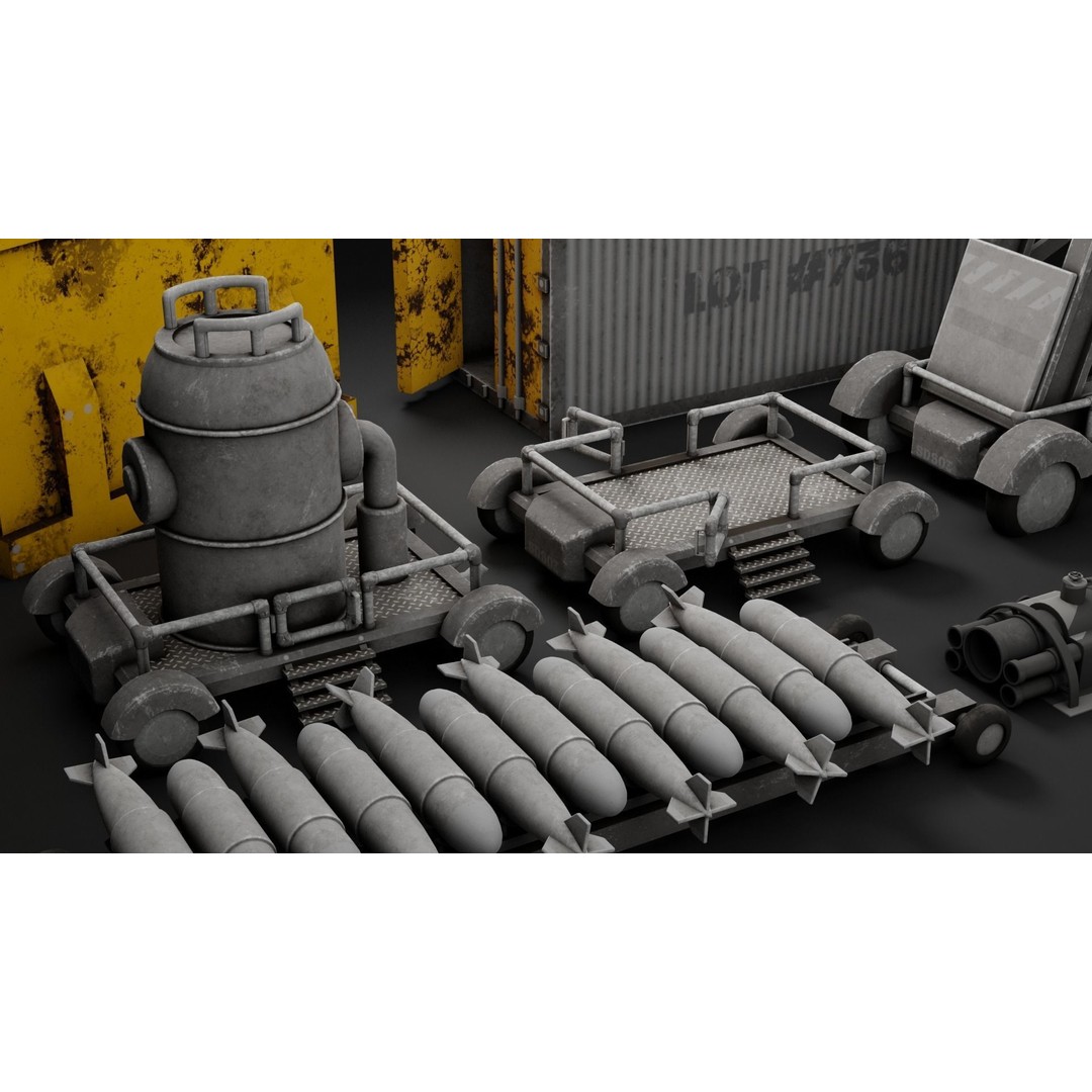 Storage Built 3D Model – Low Poly Architectural Asset, FBX, OBJ - View 5