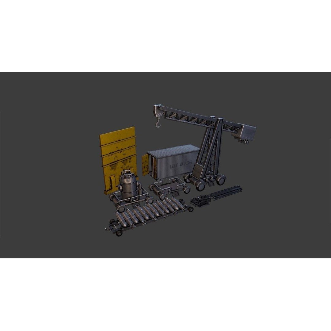 Storage Built 3D Model – Low Poly Architectural Asset, FBX, OBJ - View 8