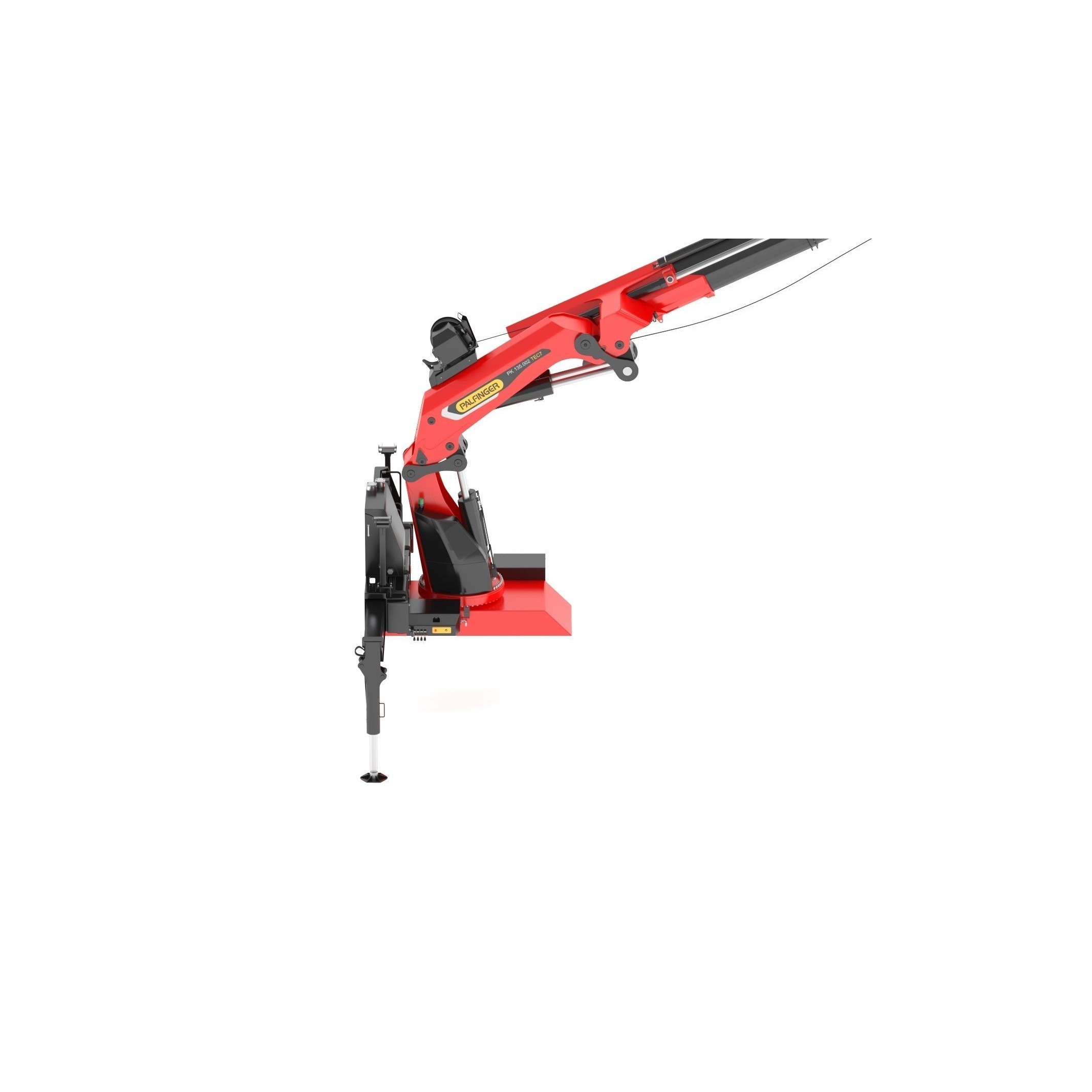 Palfinger Pk 135002 Tec7 Crane - Game-Ready 3D Model - View 12