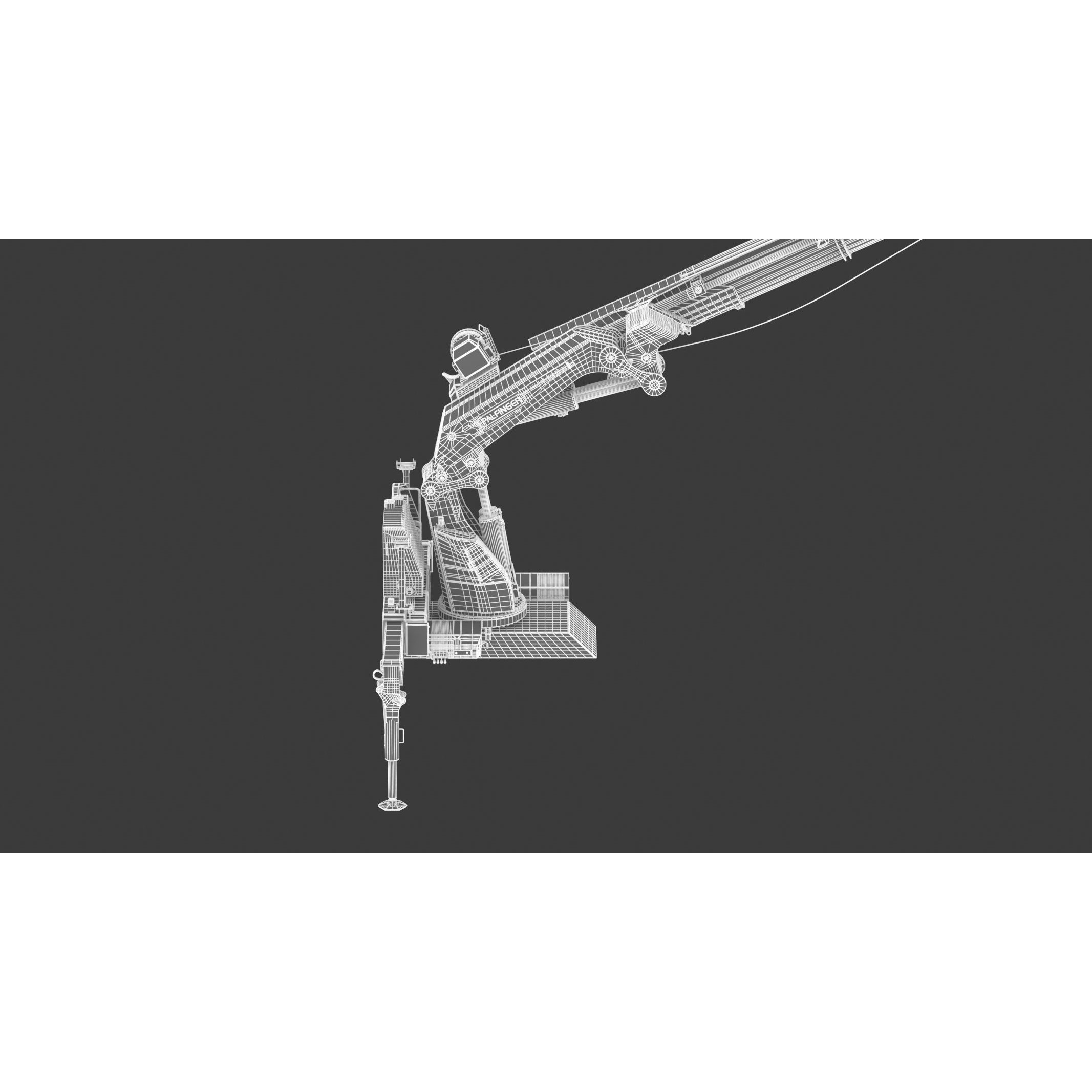 Palfinger Pk 135002 Tec7 Crane - Game-Ready 3D Model - View 32