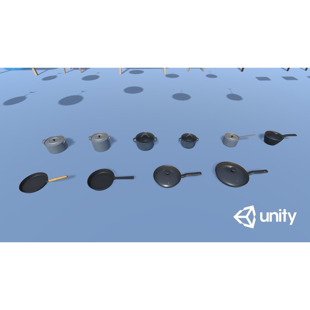 Kitchen Props 3D Model – Low Poly Game Ready Assets with PBR Textures - View 29