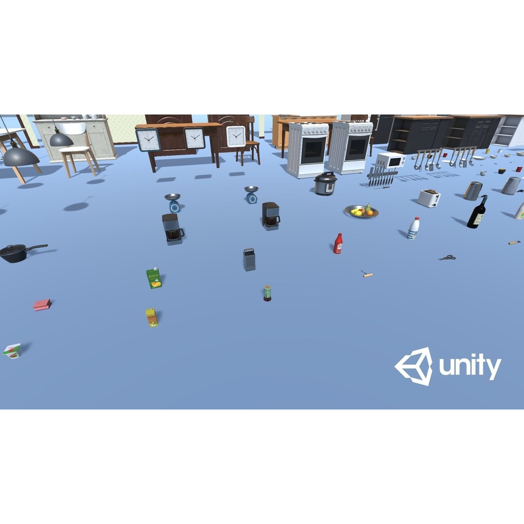 Kitchen Props 3D Model – Low Poly Game Ready Assets with PBR Textures - View 30