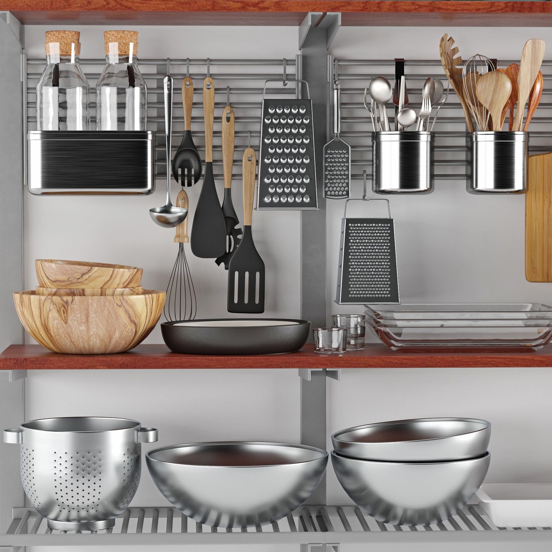 Kitchenware and Tableware 3D Model – High Poly PBR Textures, FBX, OBJ - View 7