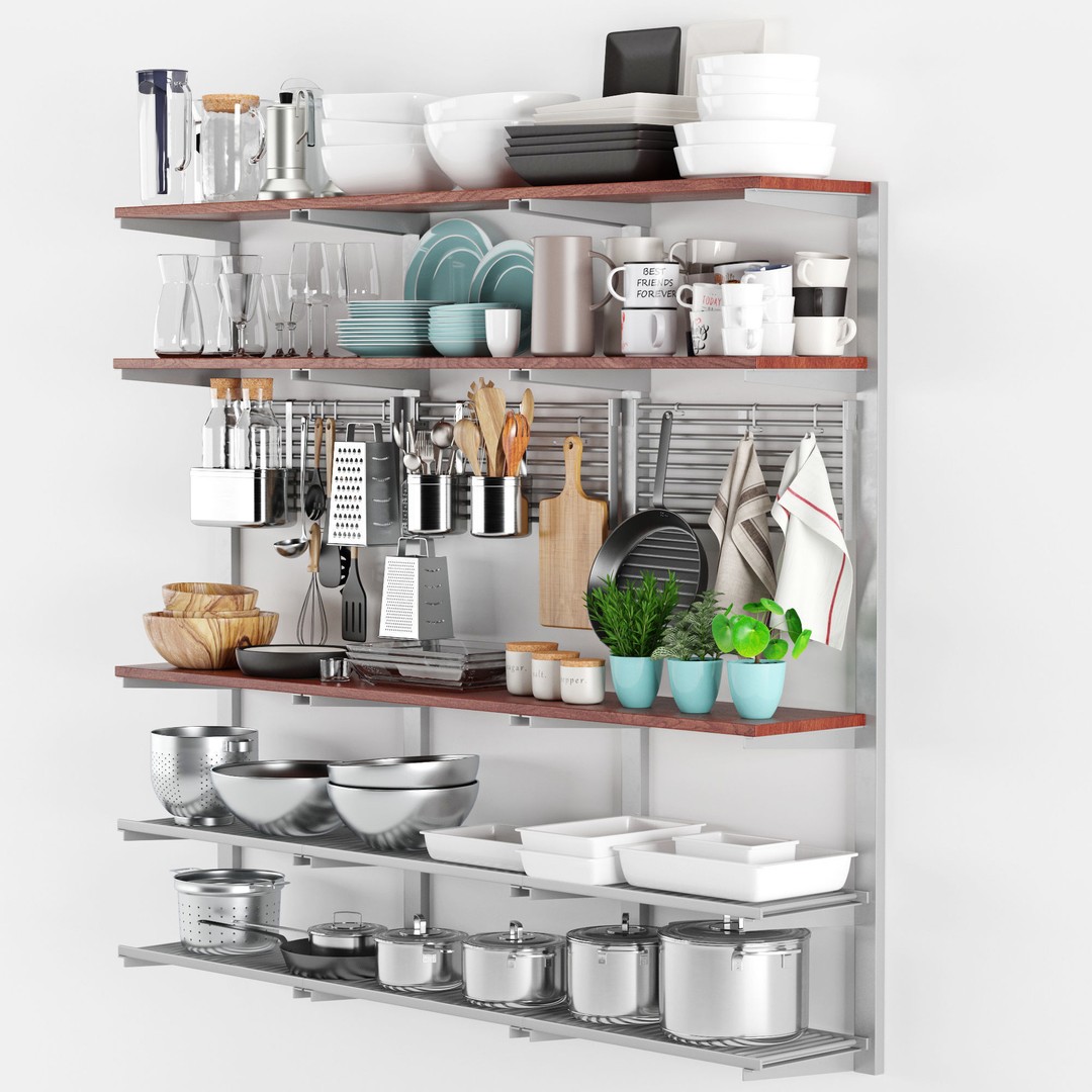 Kitchenware and Tableware 3D Model – High Poly PBR Textures, FBX, OBJ - View 8