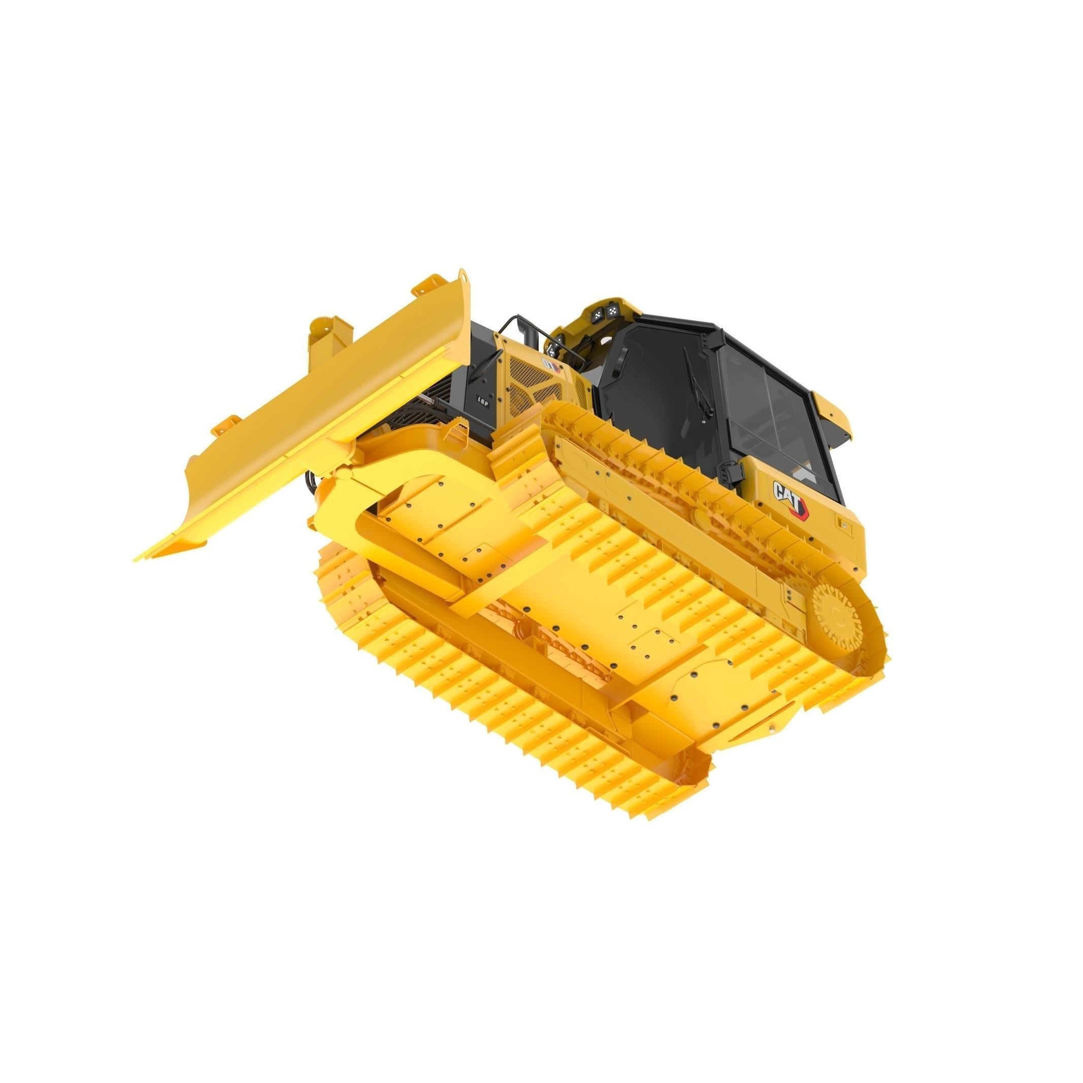 CAT D1 Small Dozer - Game-Ready 3D Model - View 11