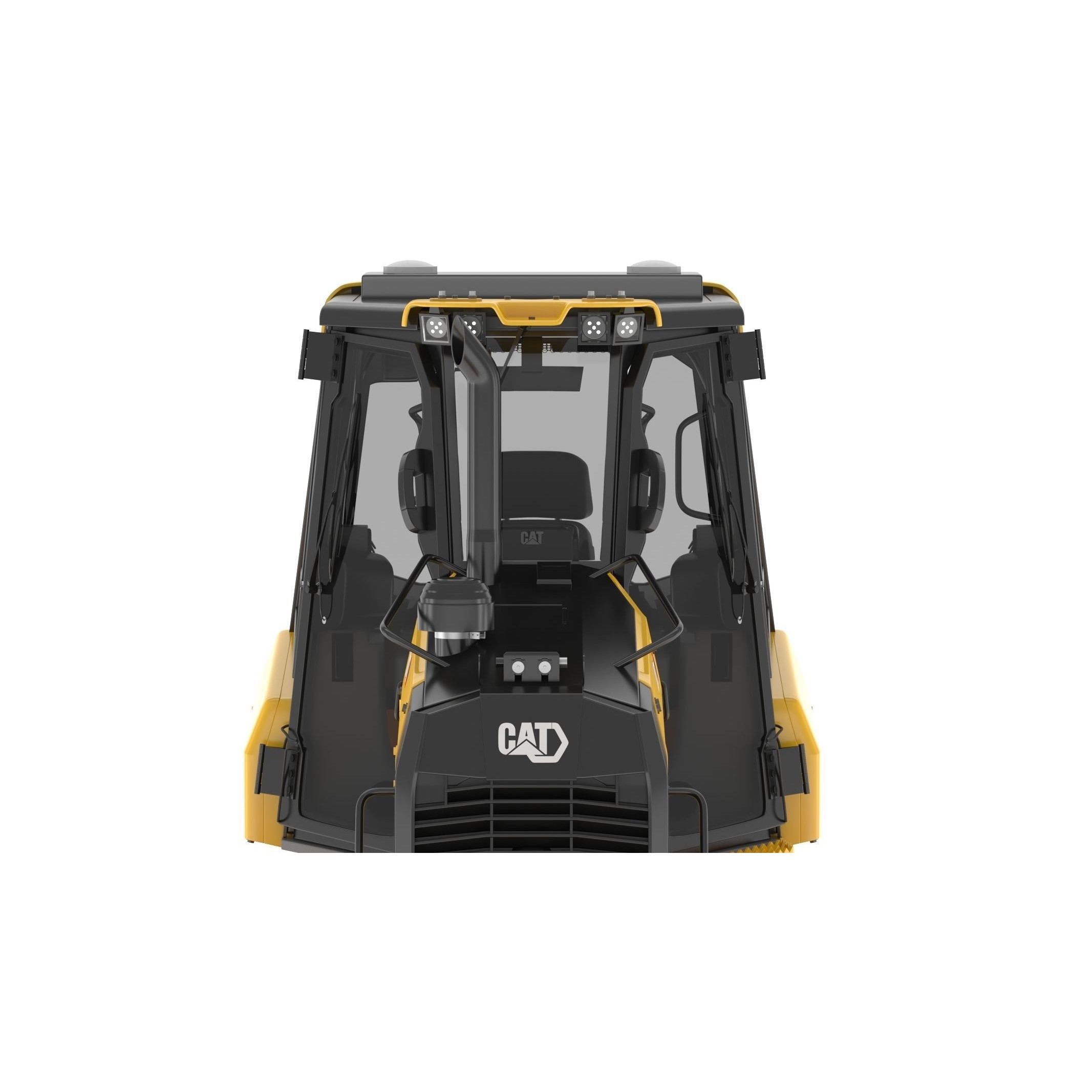 CAT D1 Small Dozer - Game-Ready 3D Model - View 14