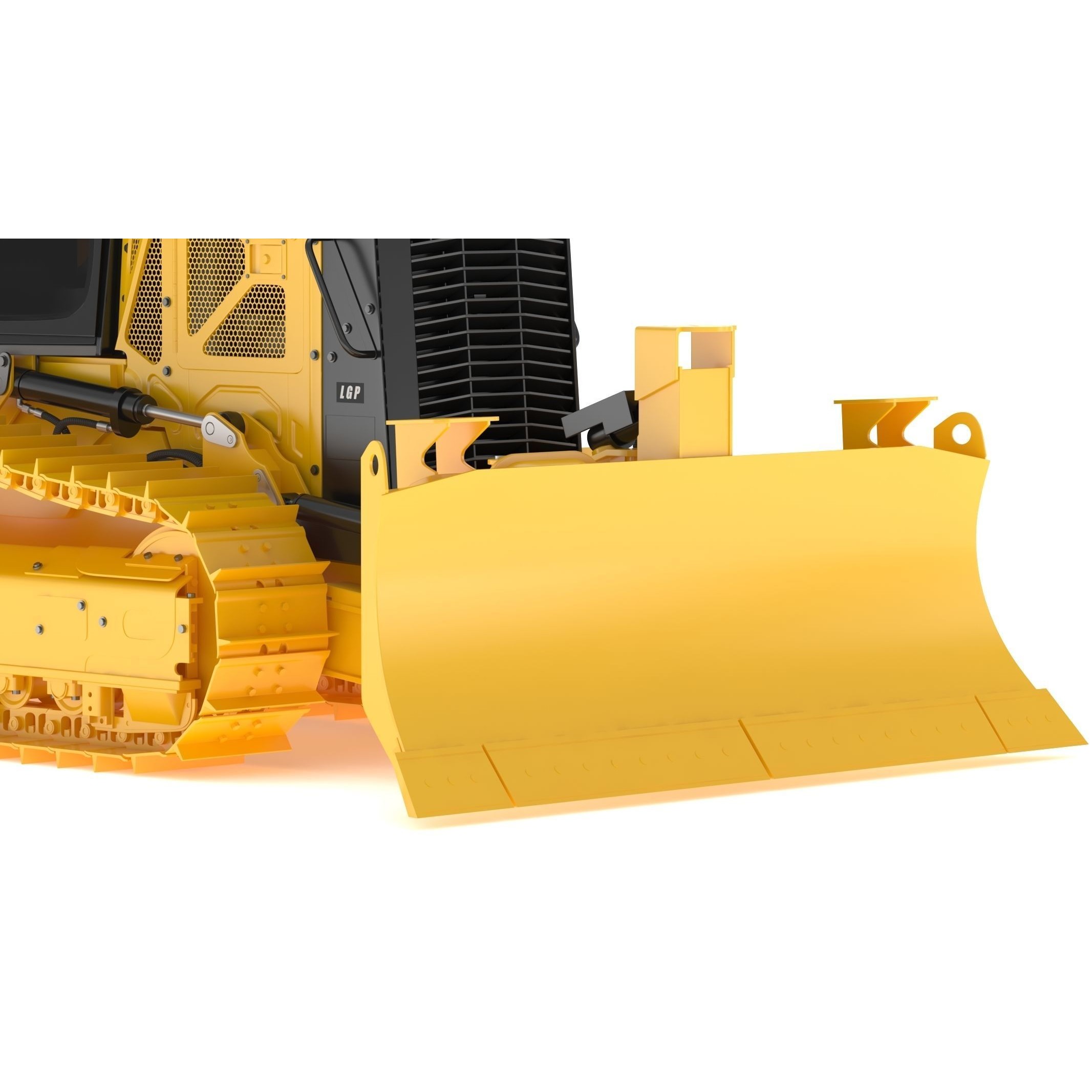 CAT D1 Small Dozer - Game-Ready 3D Model - View 15