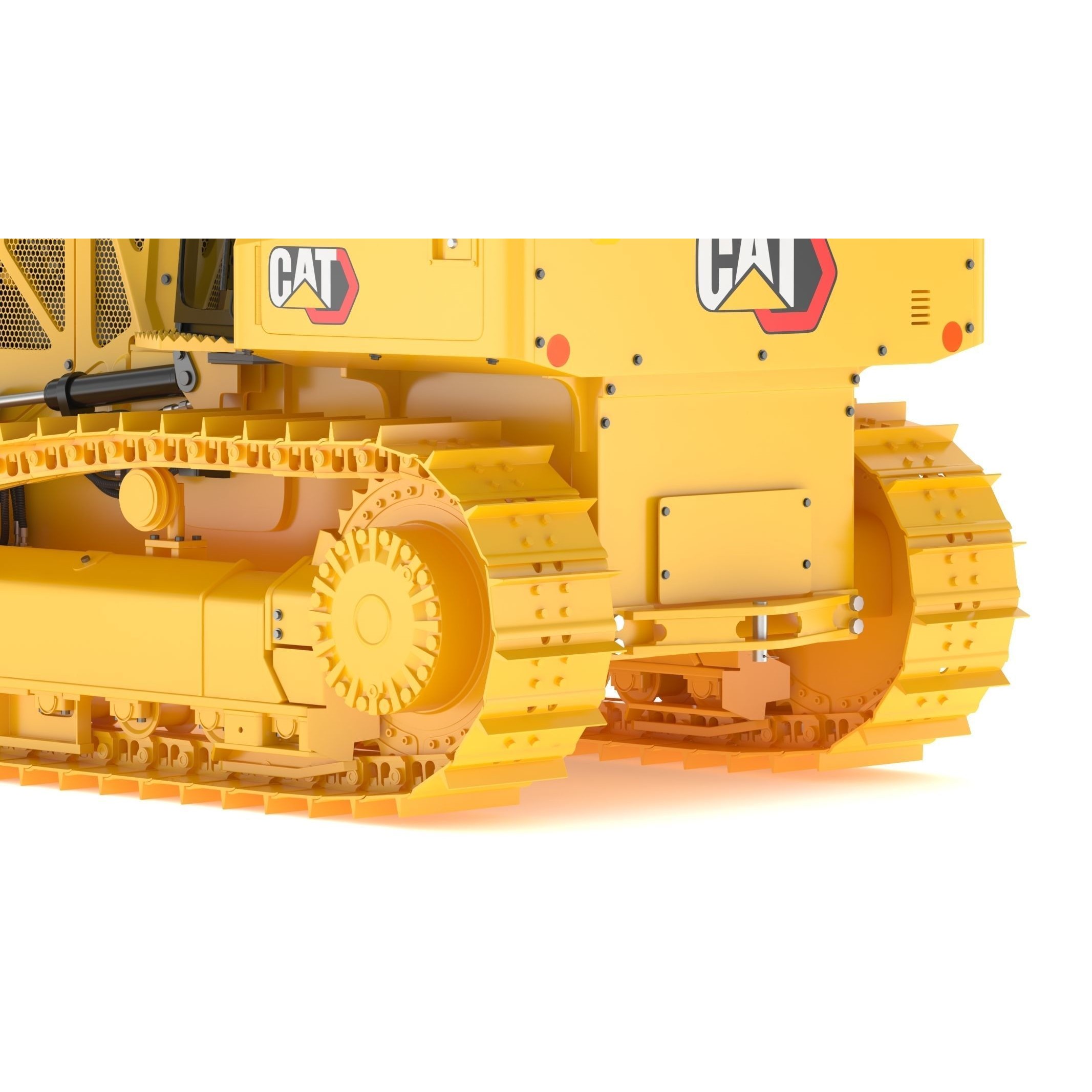 CAT D1 Small Dozer - Game-Ready 3D Model - View 19