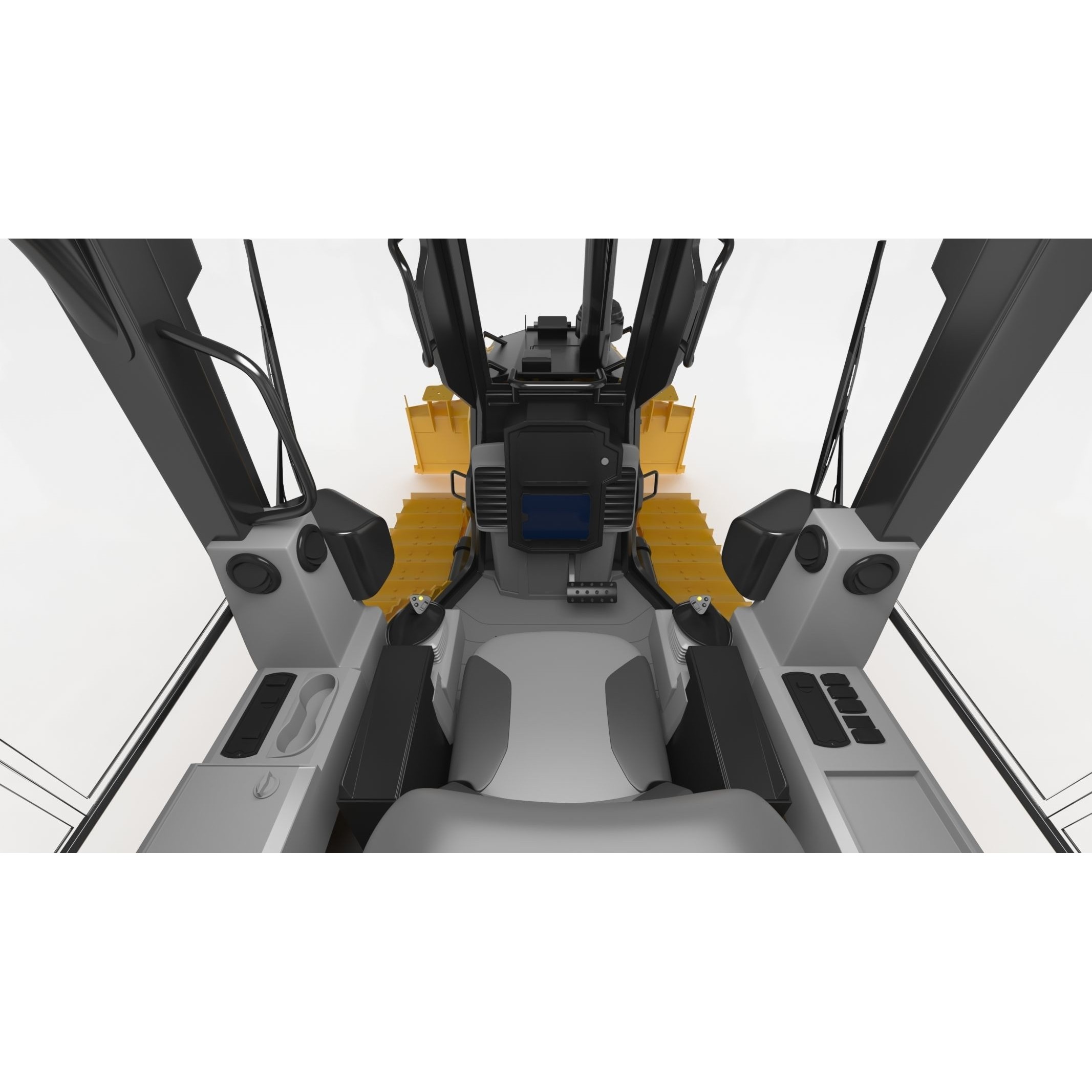 CAT D1 Small Dozer - Game-Ready 3D Model - View 23