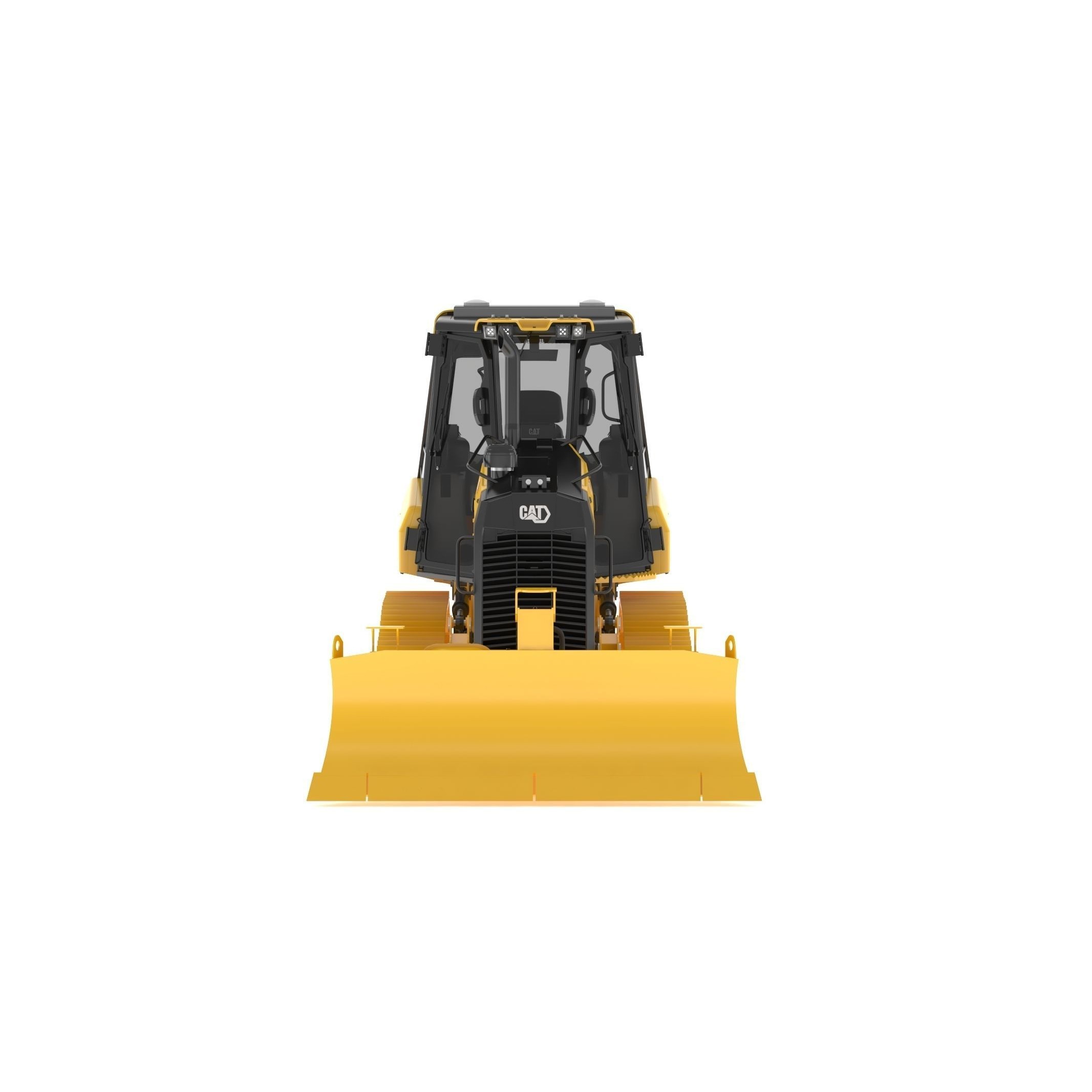 CAT D1 Small Dozer - Game-Ready 3D Model - View 4