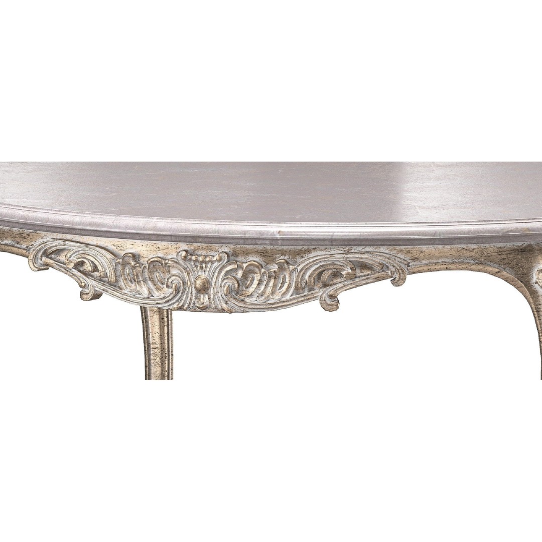 Andrea Fanfani Coffee Table 3D Model – Round Classical Design, FBX - View 7