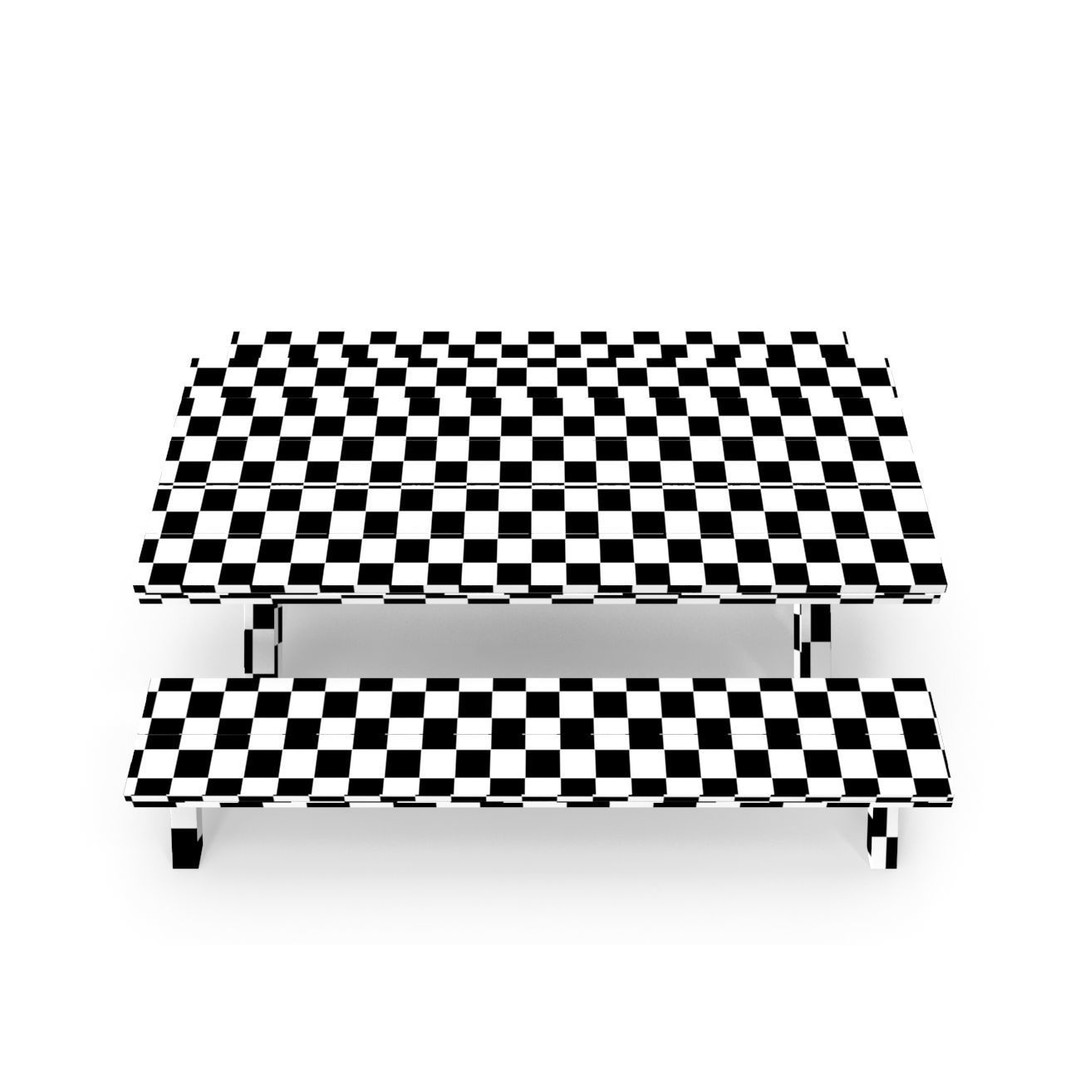 Park Table 3D Model – Low Poly PBR Game Asset, FBX, OBJ - View 20