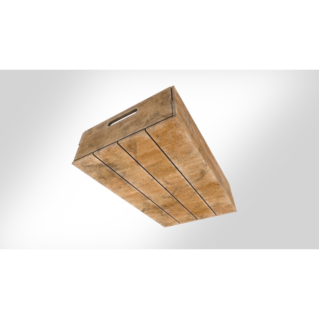 Wooden Crate 3D Model – Low Poly Game Asset, FBX, PBR Textures - View 6
