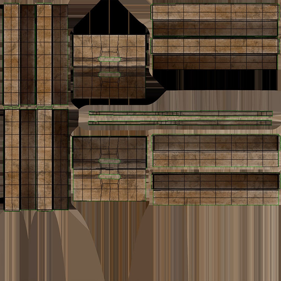 Wooden Crate 3D Model – Low Poly Game Asset, FBX, PBR Textures - View 7