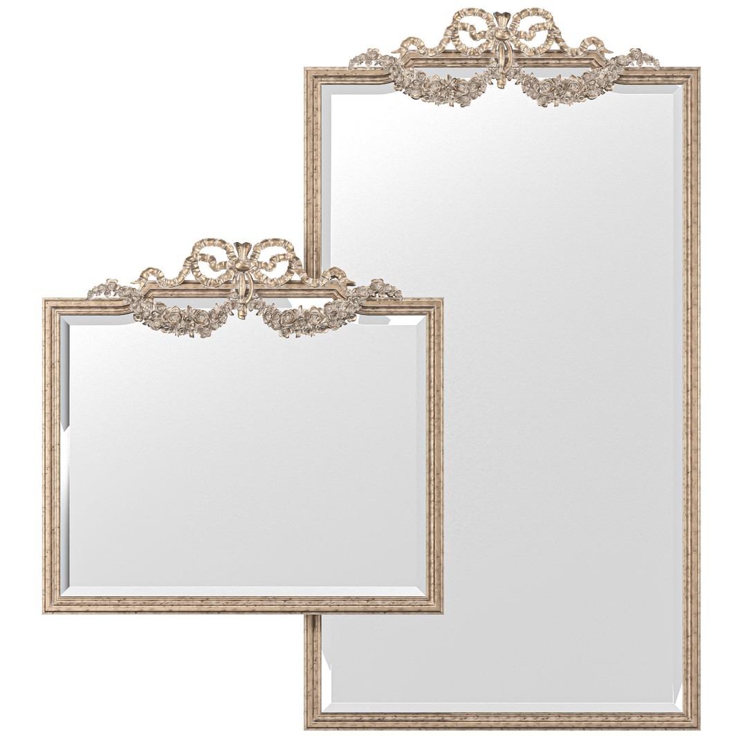 Roberto Giovannini Mirror 3D Model – Classical Rococo Design, PBR Textures - View 10