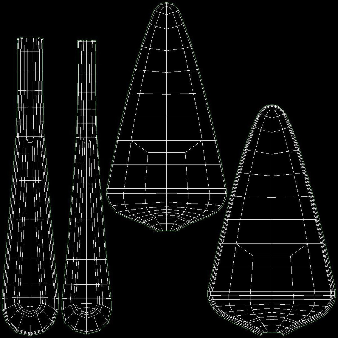 Cake Knife and Server 3D Model – Classic Cutlery Design, FBX - View 18