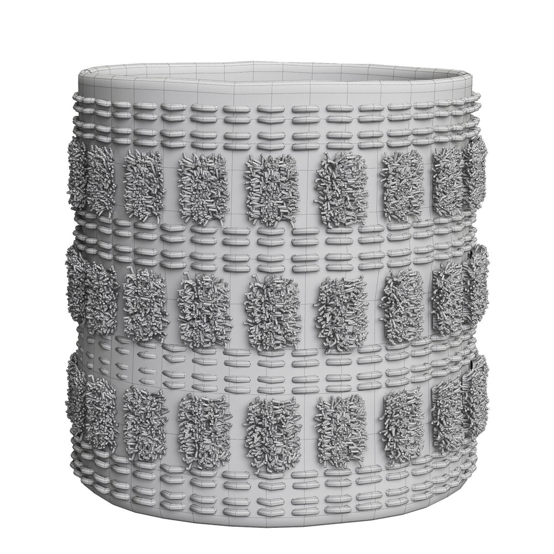 Decorative Baskets Set 3D Model – High Poly Storage Accessory, FBX - View 11