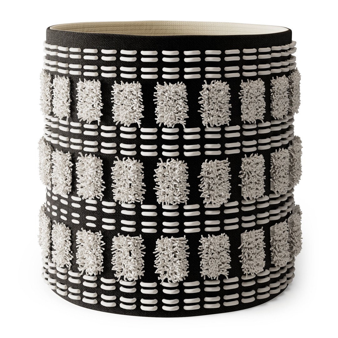 Decorative Baskets Set 3D Model – High Poly Storage Accessory, FBX - View 5