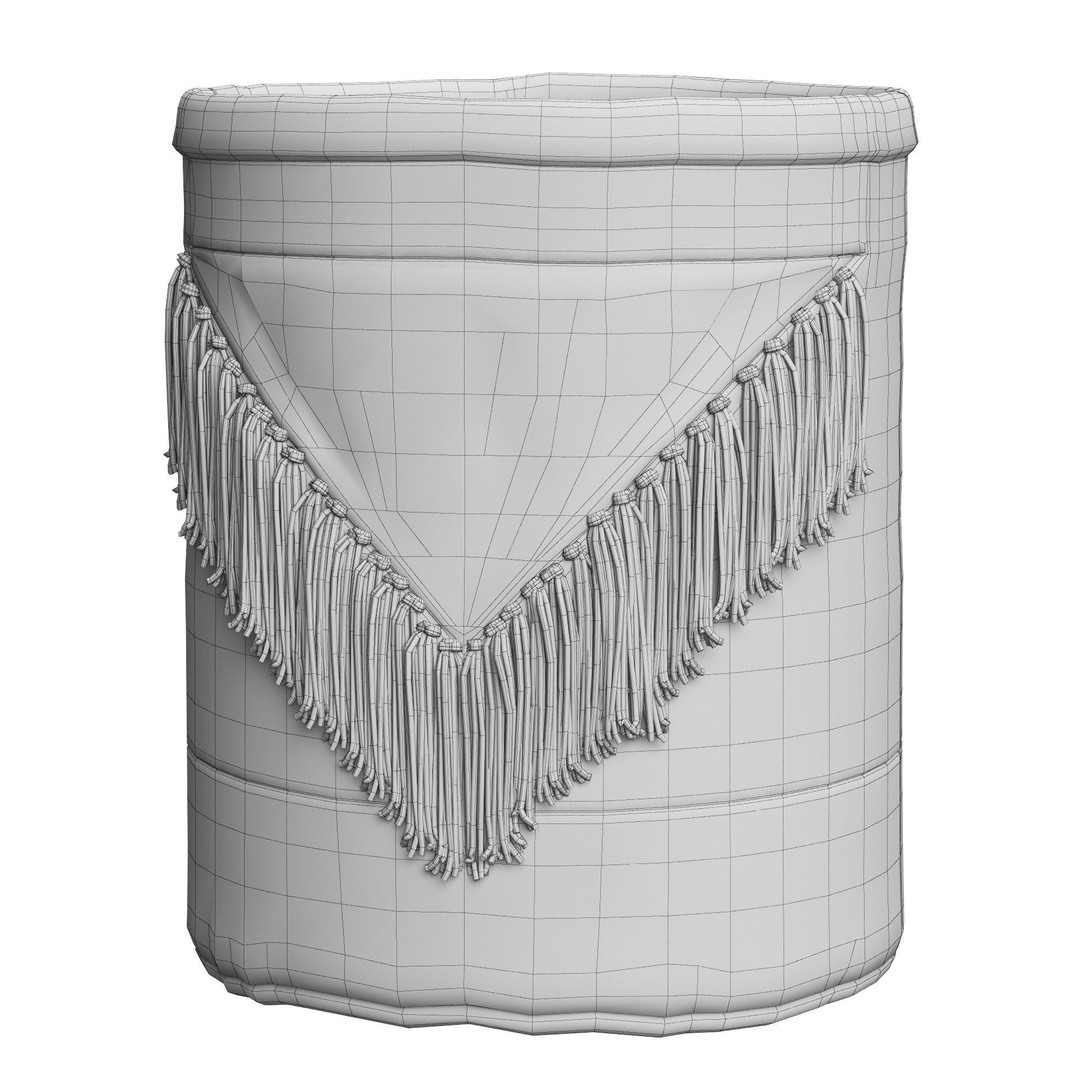 Decorative Baskets Set 3D Model – High Poly Storage Accessory, FBX - View 9