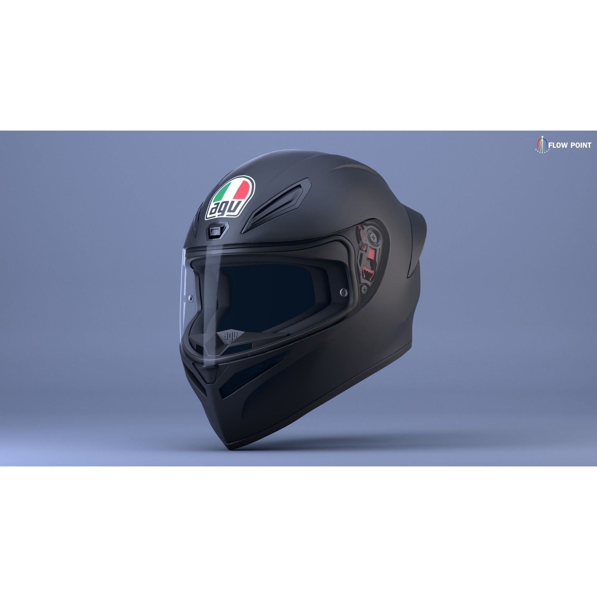 AGV K1-S Helmet - High-Detail 3D Model - View 11