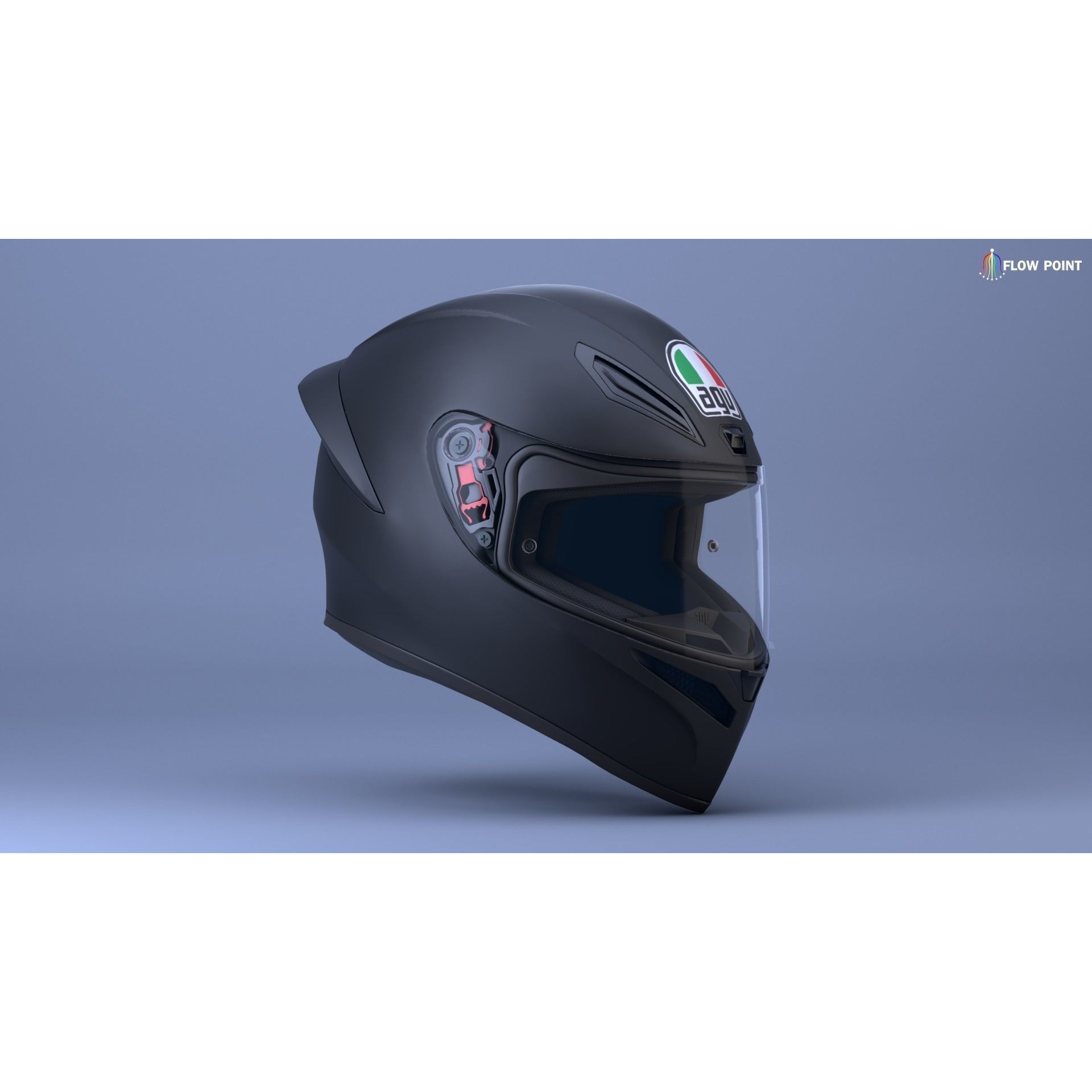 AGV K1-S Helmet - High-Detail 3D Model - View 17