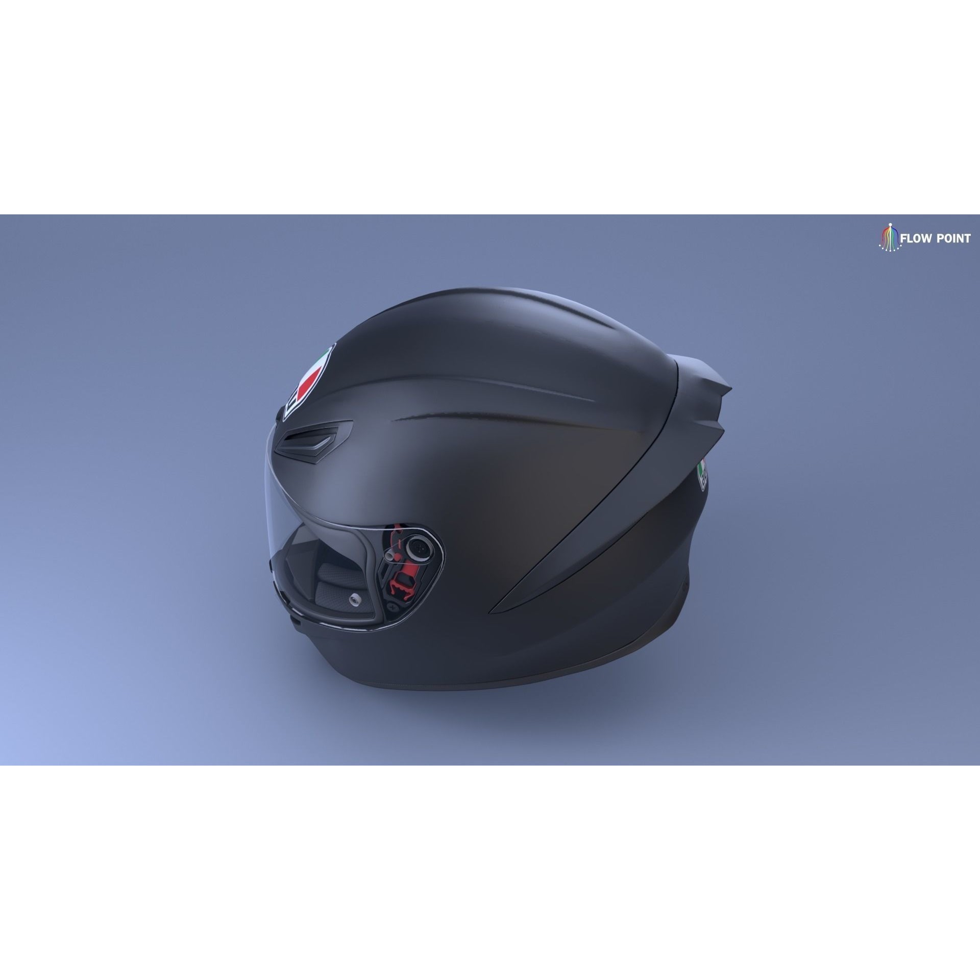 AGV K1-S Helmet - High-Detail 3D Model - View 3