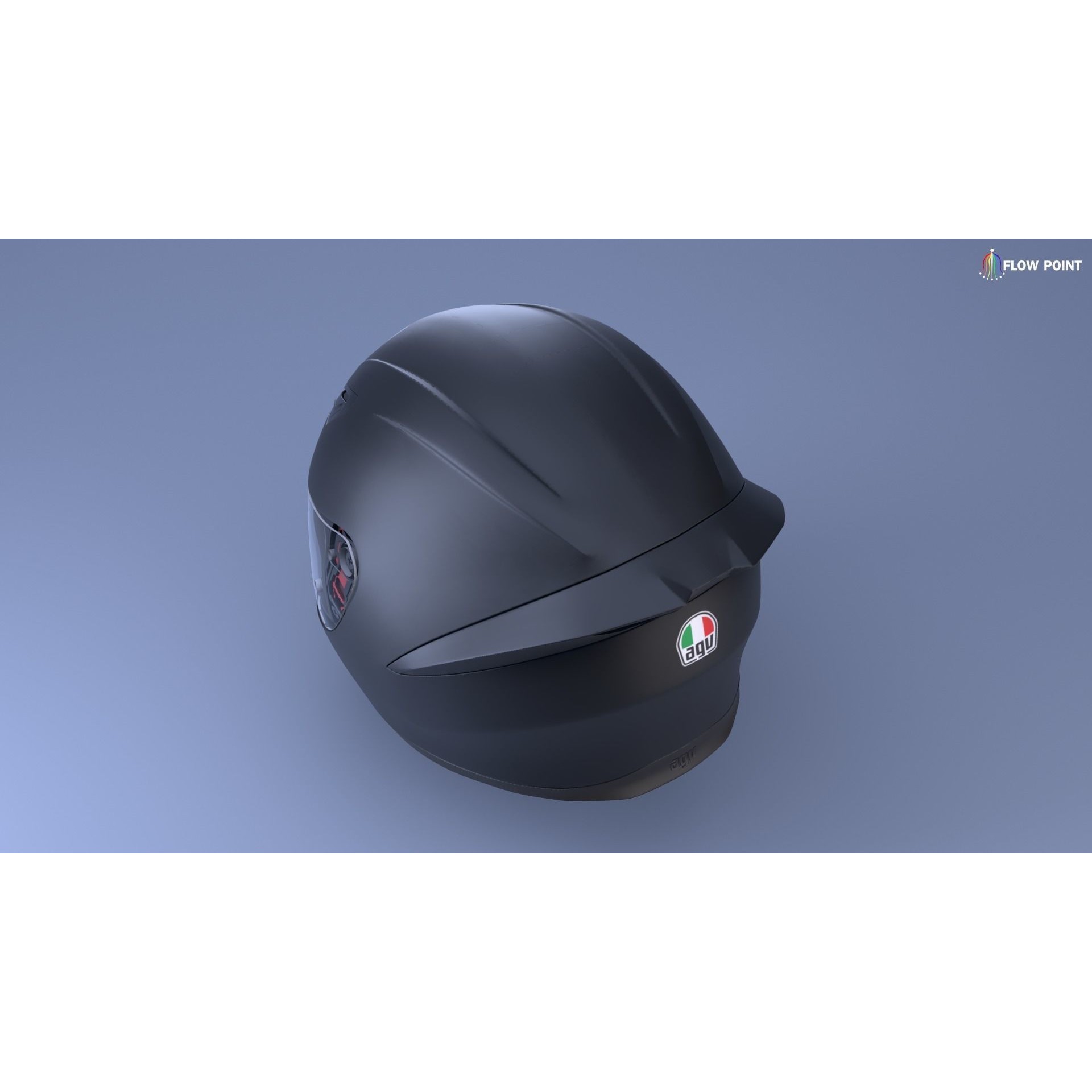 AGV K1-S Helmet - High-Detail 3D Model - View 4