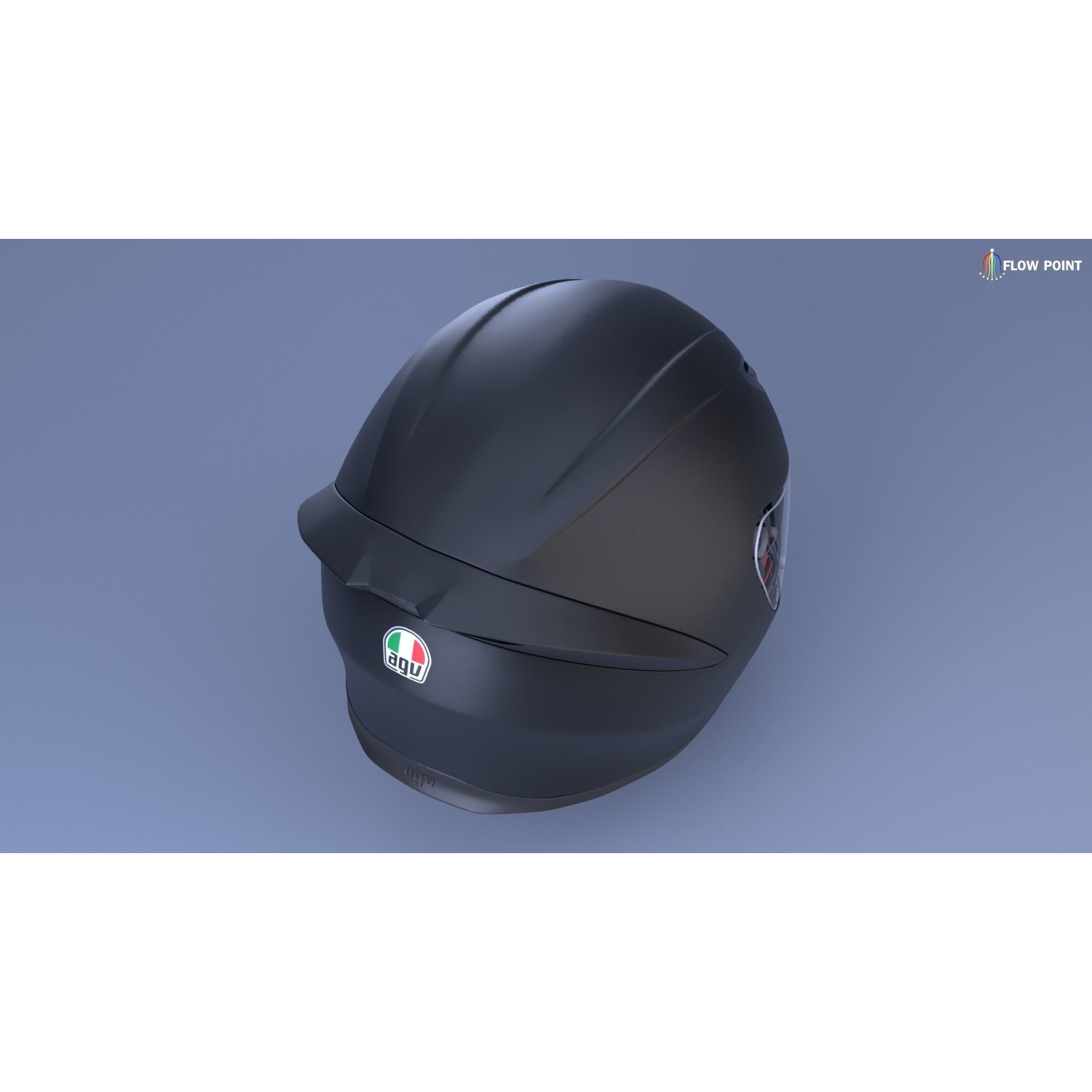 AGV K1-S Helmet - High-Detail 3D Model - View 6