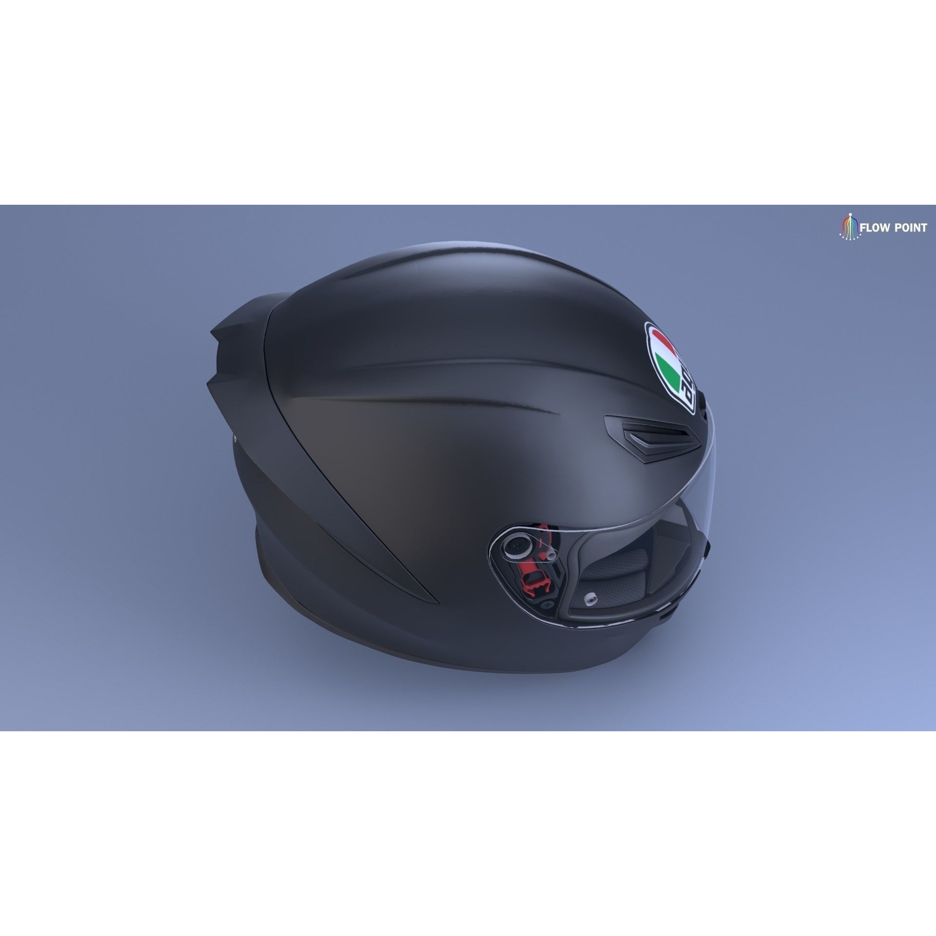 AGV K1-S Helmet - High-Detail 3D Model - View 7