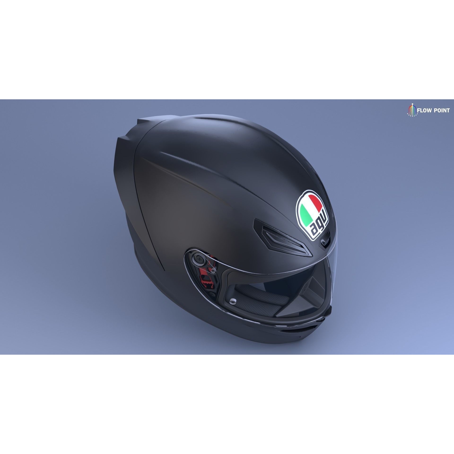 AGV K1-S Helmet - High-Detail 3D Model - View 8
