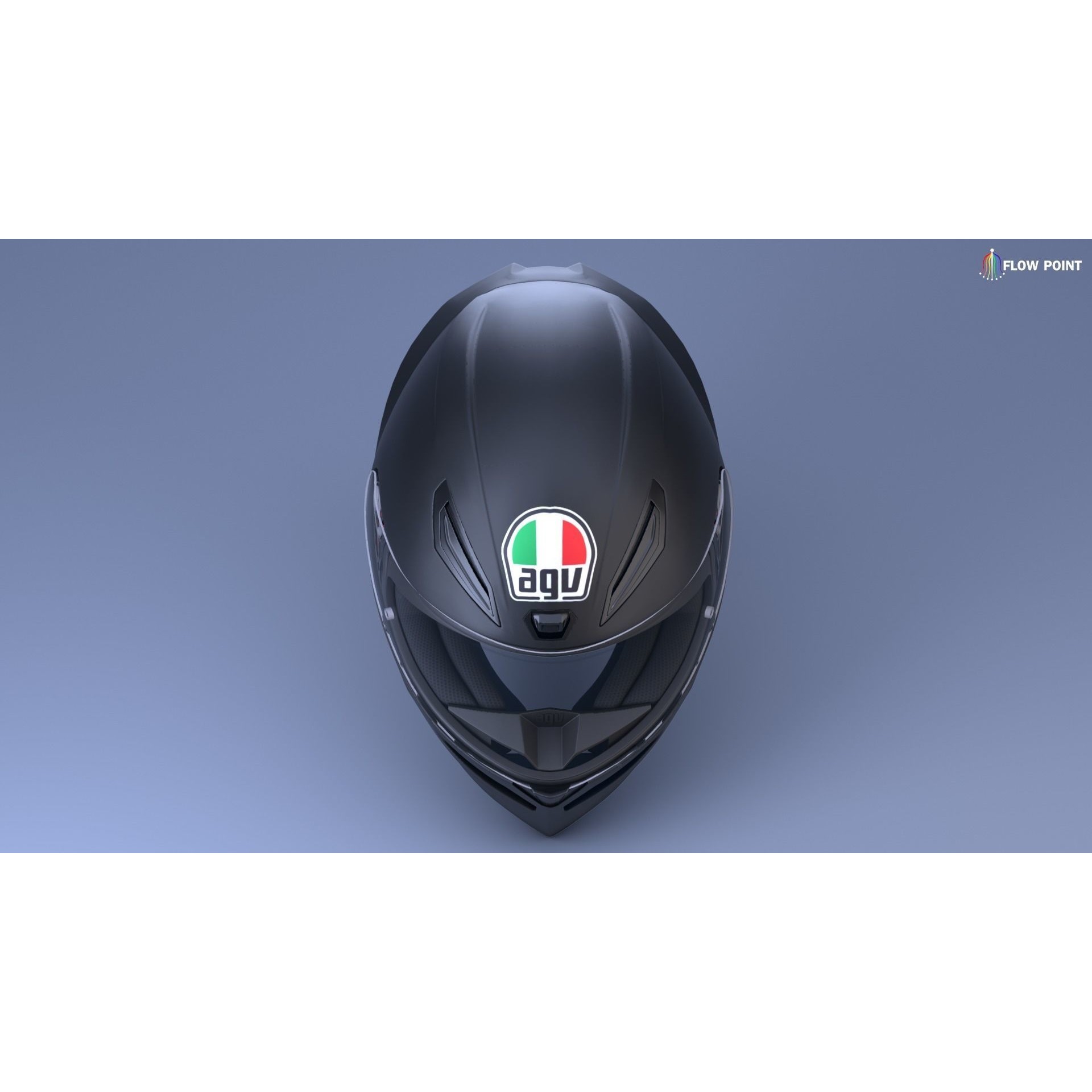 AGV K1-S Helmet - High-Detail 3D Model - View 9