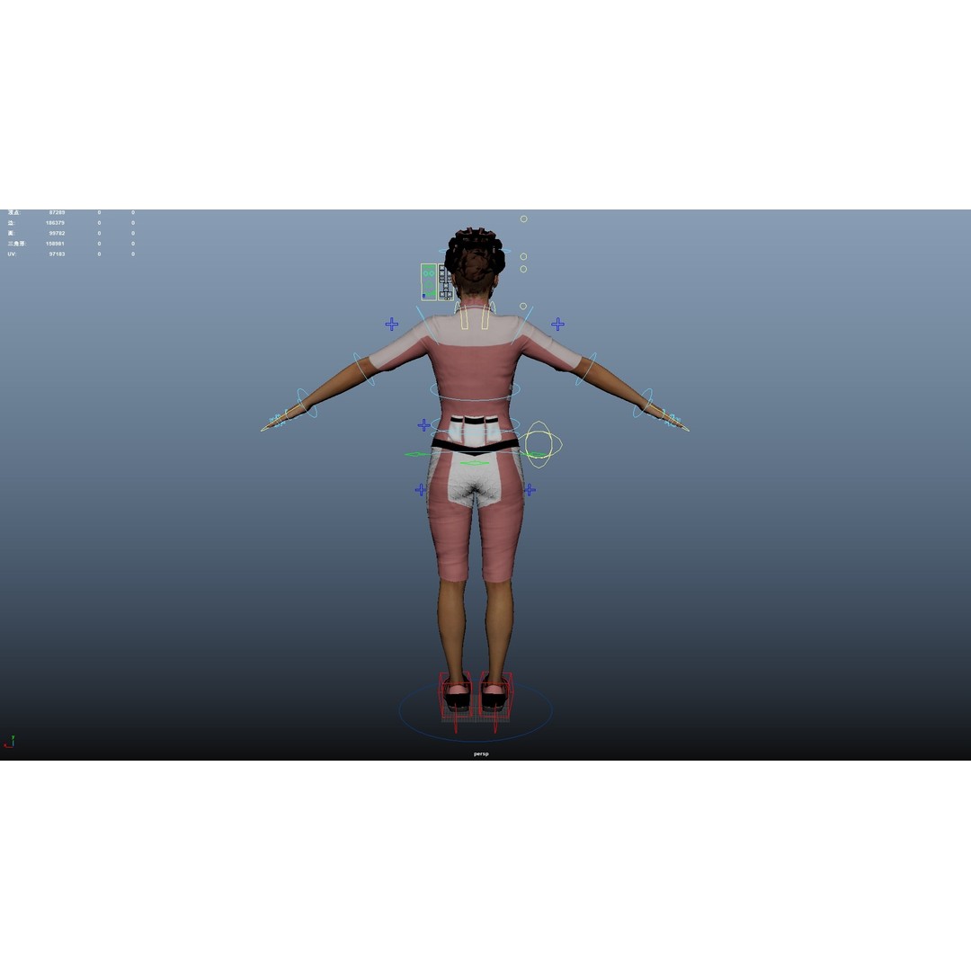 Cyclist 3D Model – Rigged Low-Poly Character for Animation - View 26