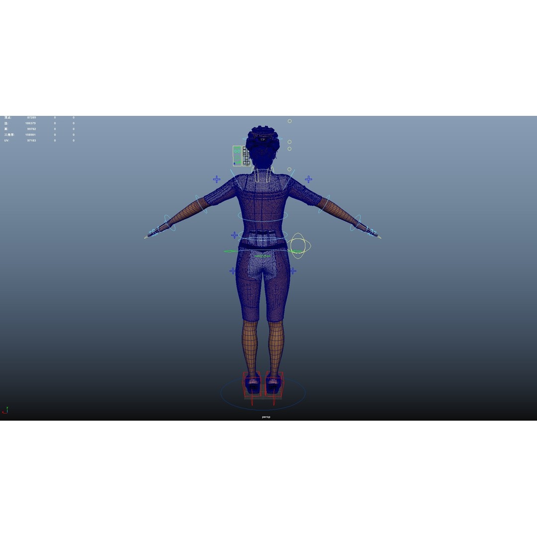 Cyclist 3D Model – Rigged Low-Poly Character for Animation - View 27